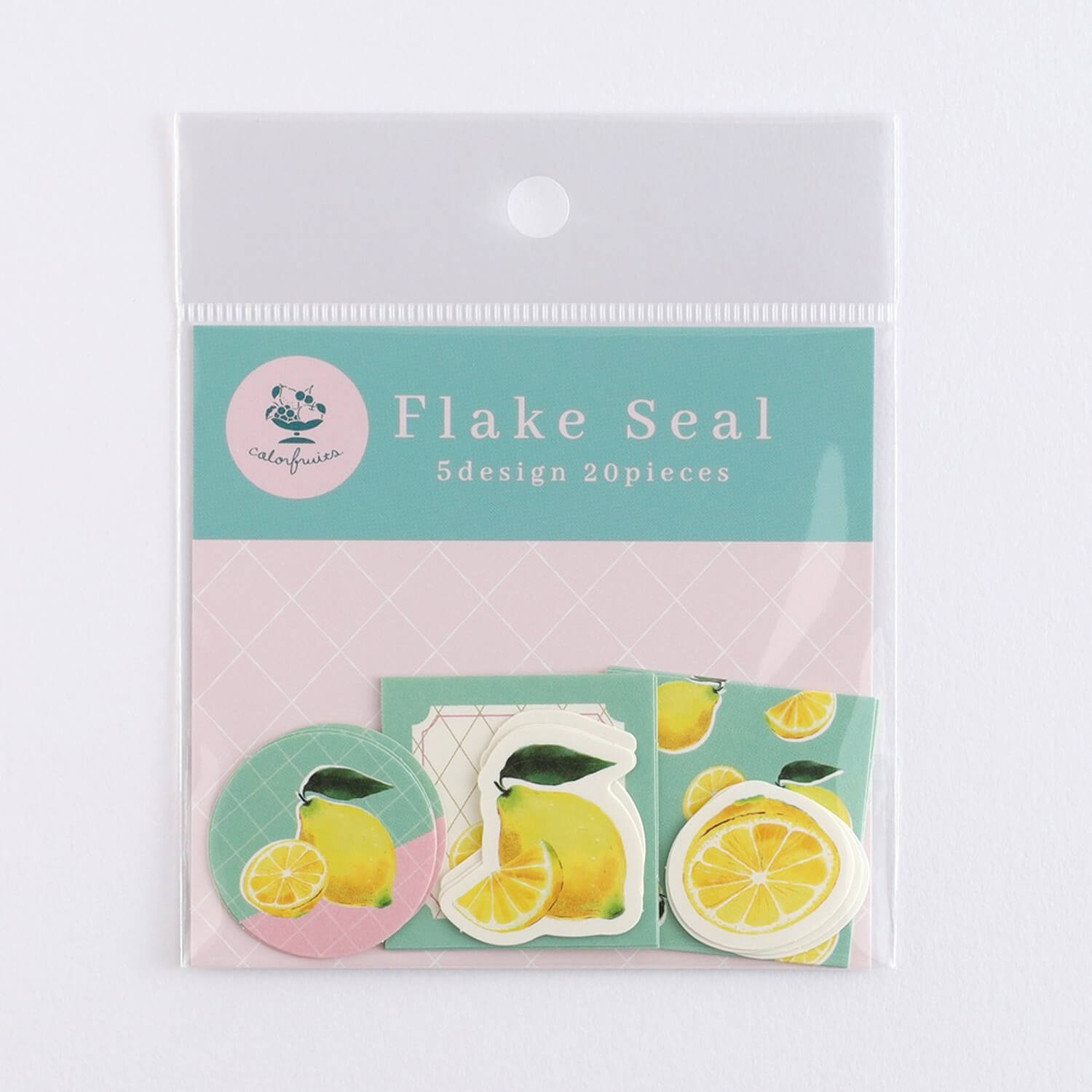 Green Flash Colorfruits Flake Stickers - Lemon