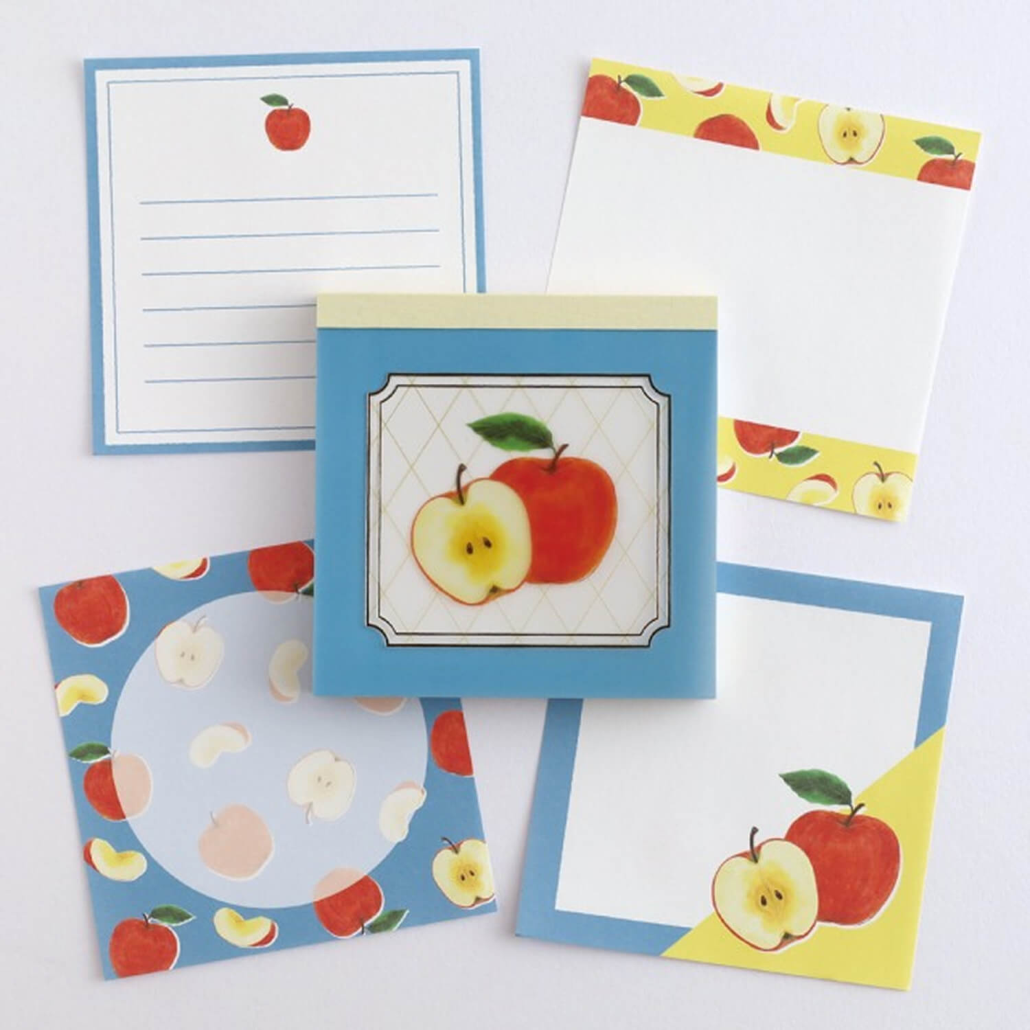 Green Flash Colorfruits Square Memo Pad - Apple