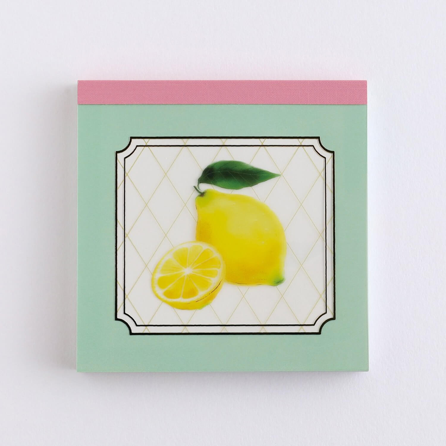Green Flash Colorfruits Square Memo Pad - Lemon