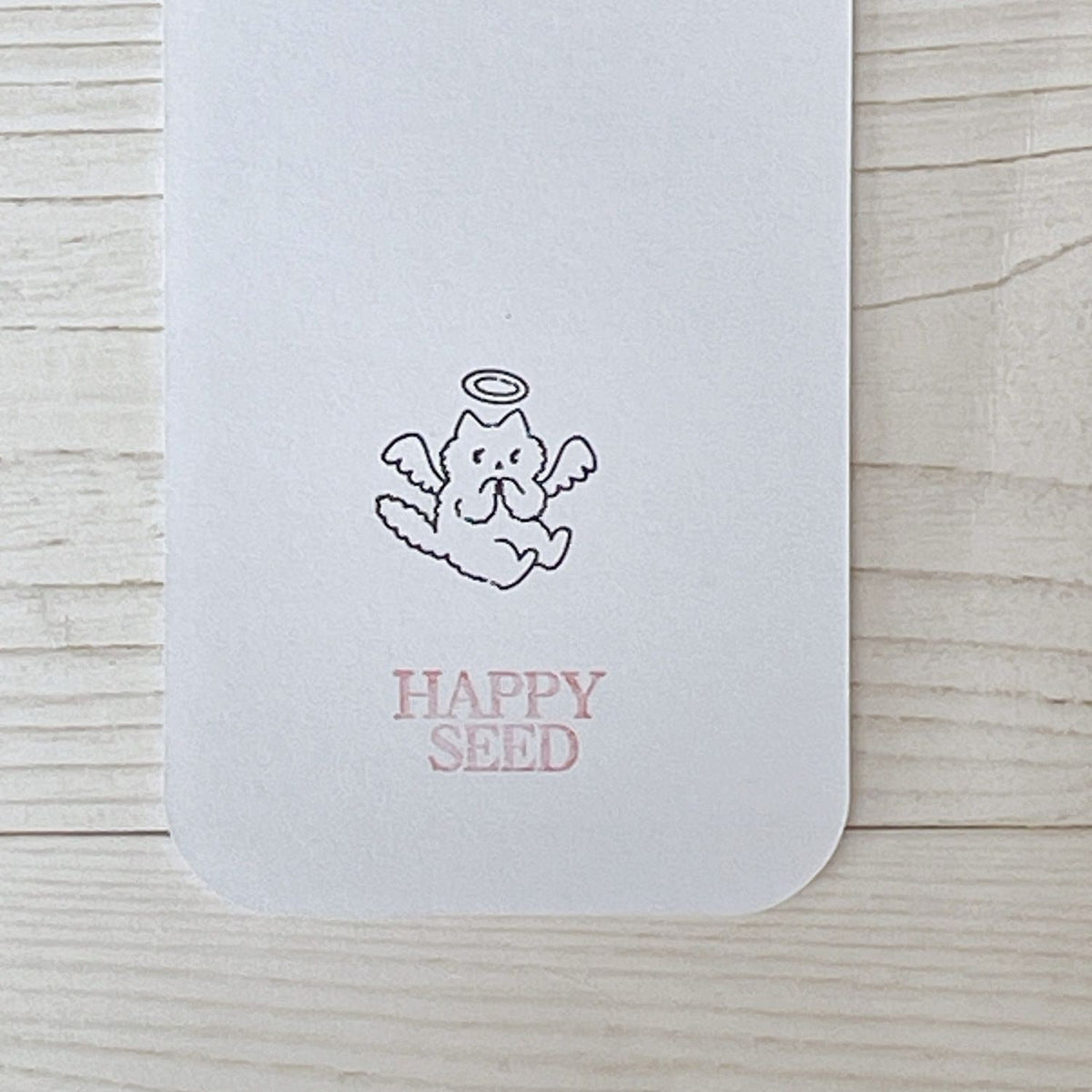 Happy Seed Stamp – Angel Cat