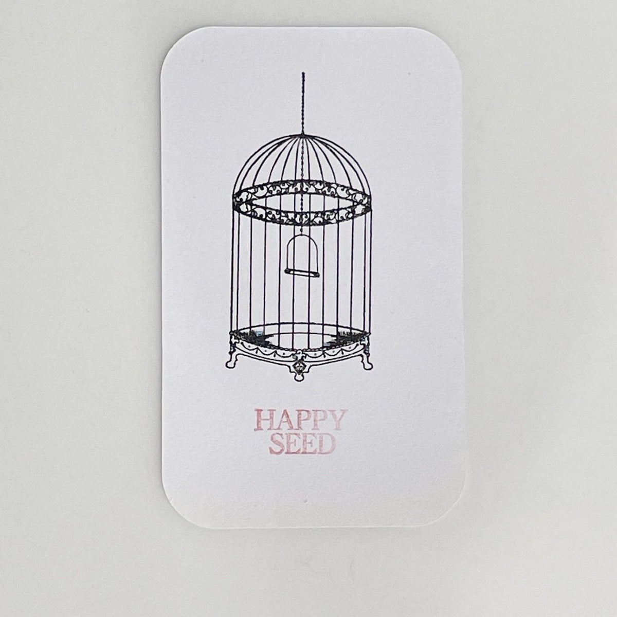 Happy Seed Stamp – Birdcage