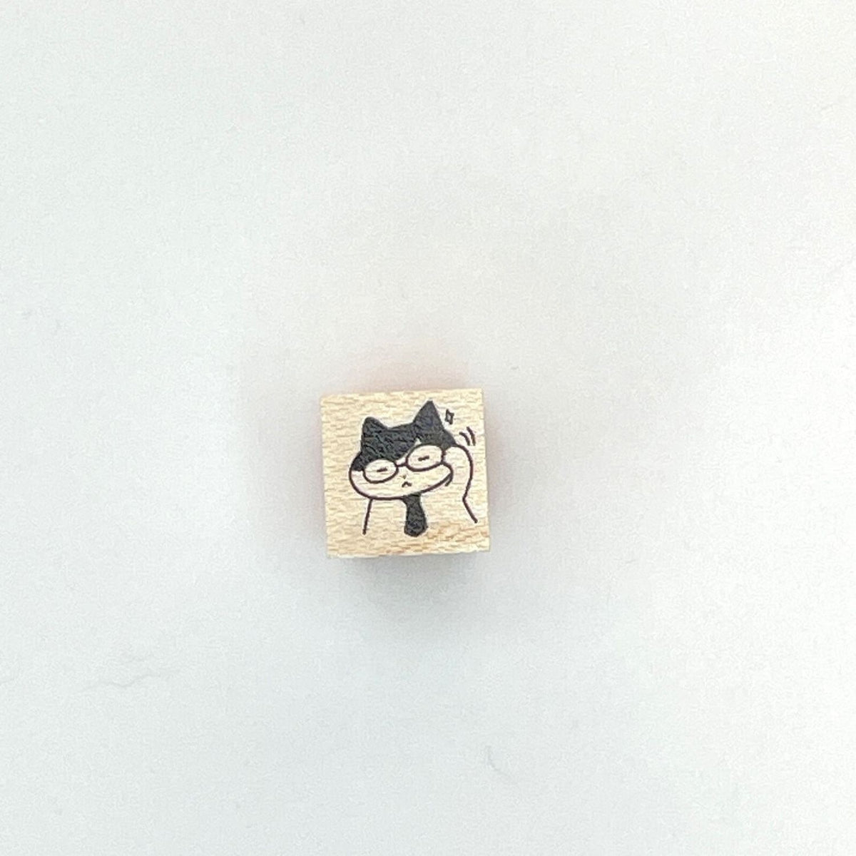 Happy Seed Mini Stamp – Cat with Glasses