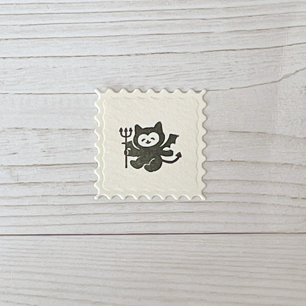 Happy Seed Stamp – Devil Cat