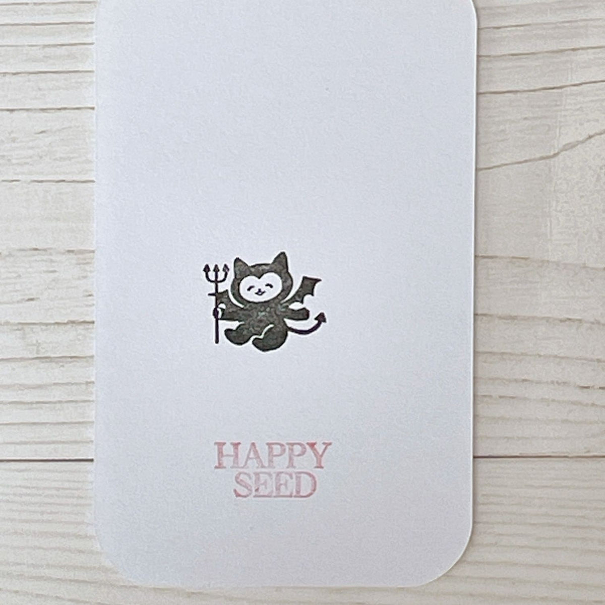 Happy Seed Stamp – Devil Cat