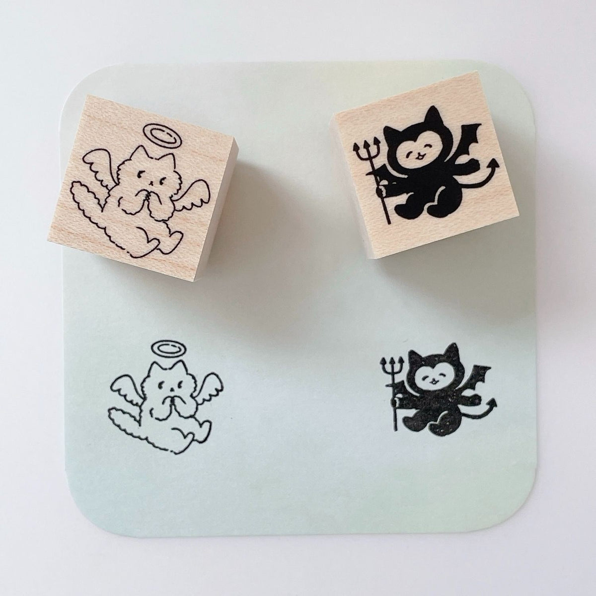 Happy Seed Stamp – Devil Cat