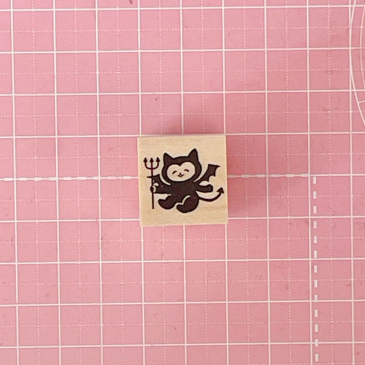 Happy Seed Stamp – Devil Cat