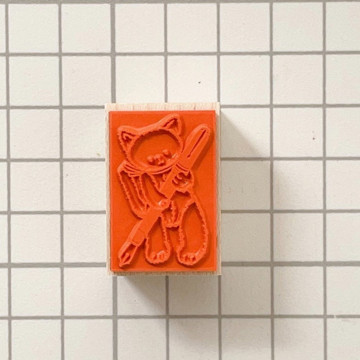 Happy Seed Stamp – Doodling Plush Cat