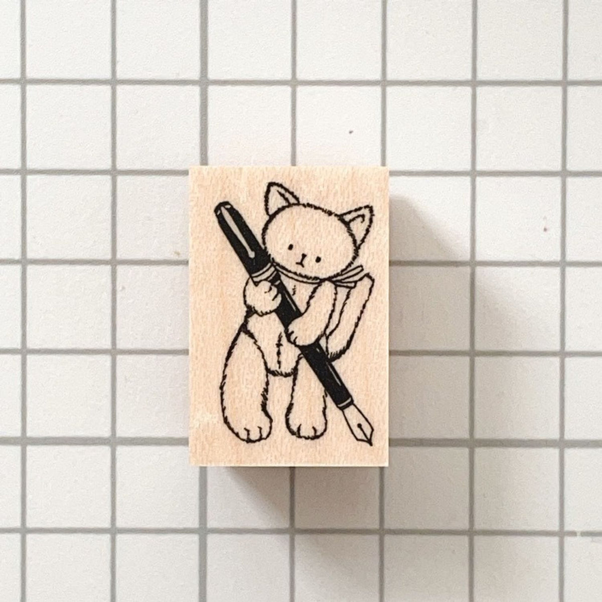 Happy Seed Stamp – Doodling Plush Cat