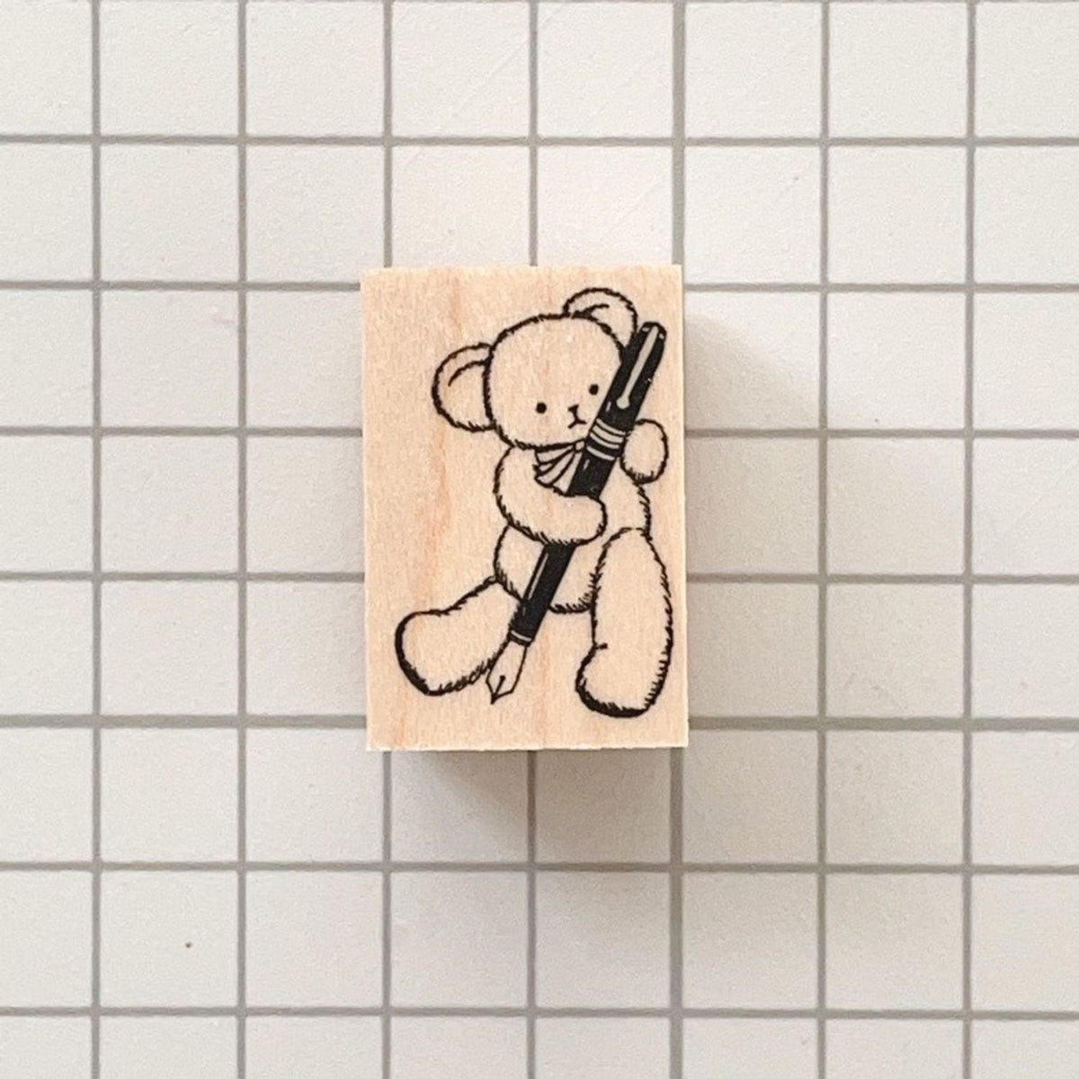 Happy Seed Stamp – Doodling Teddy Bear