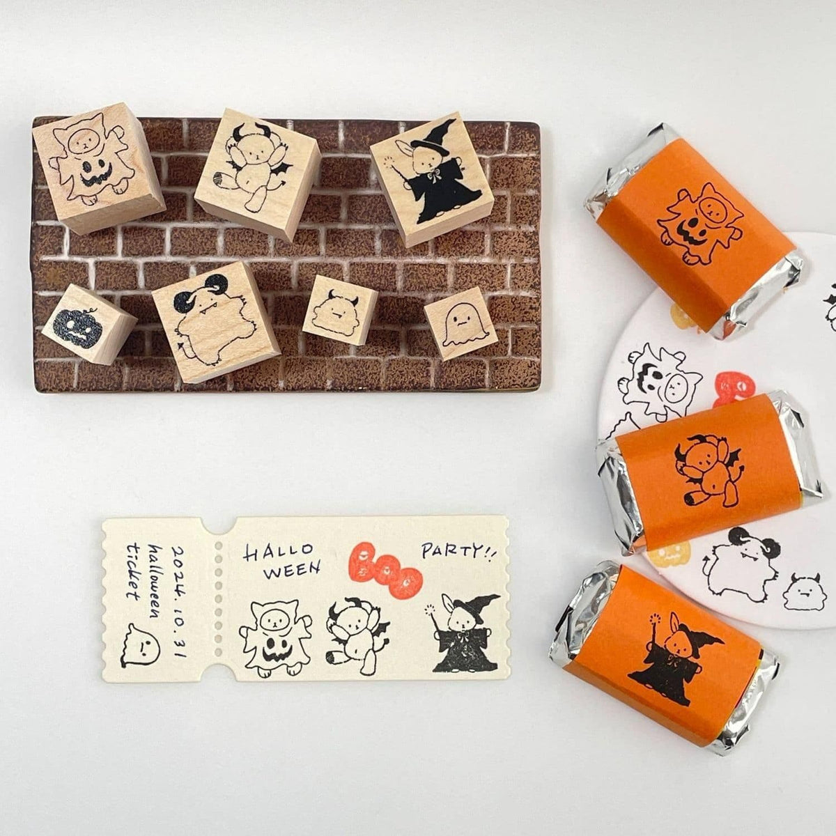 Happy Seed Stamp – Halloween Devil Costume