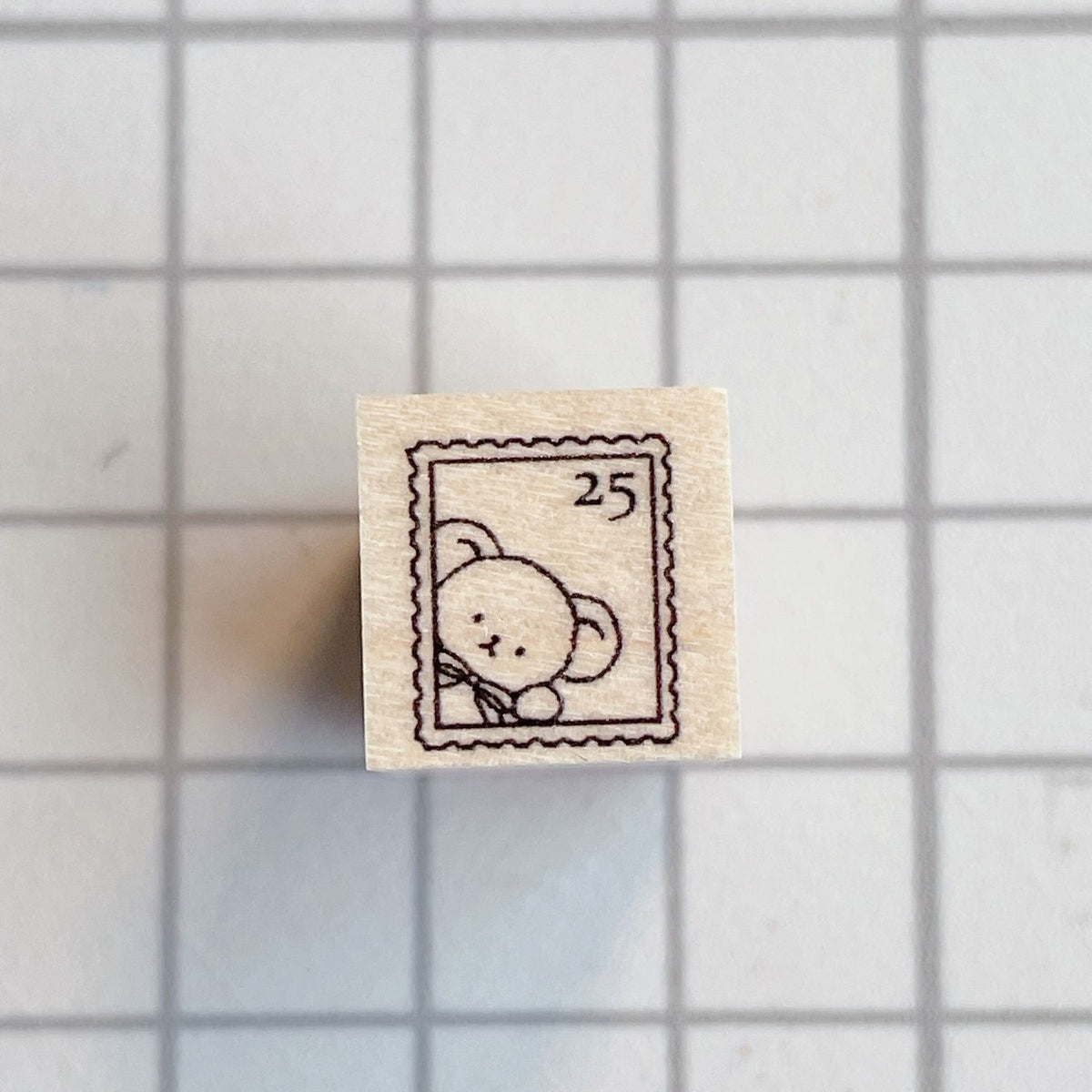 Happy Seed Mini Stamp – Bear Postage Stamp