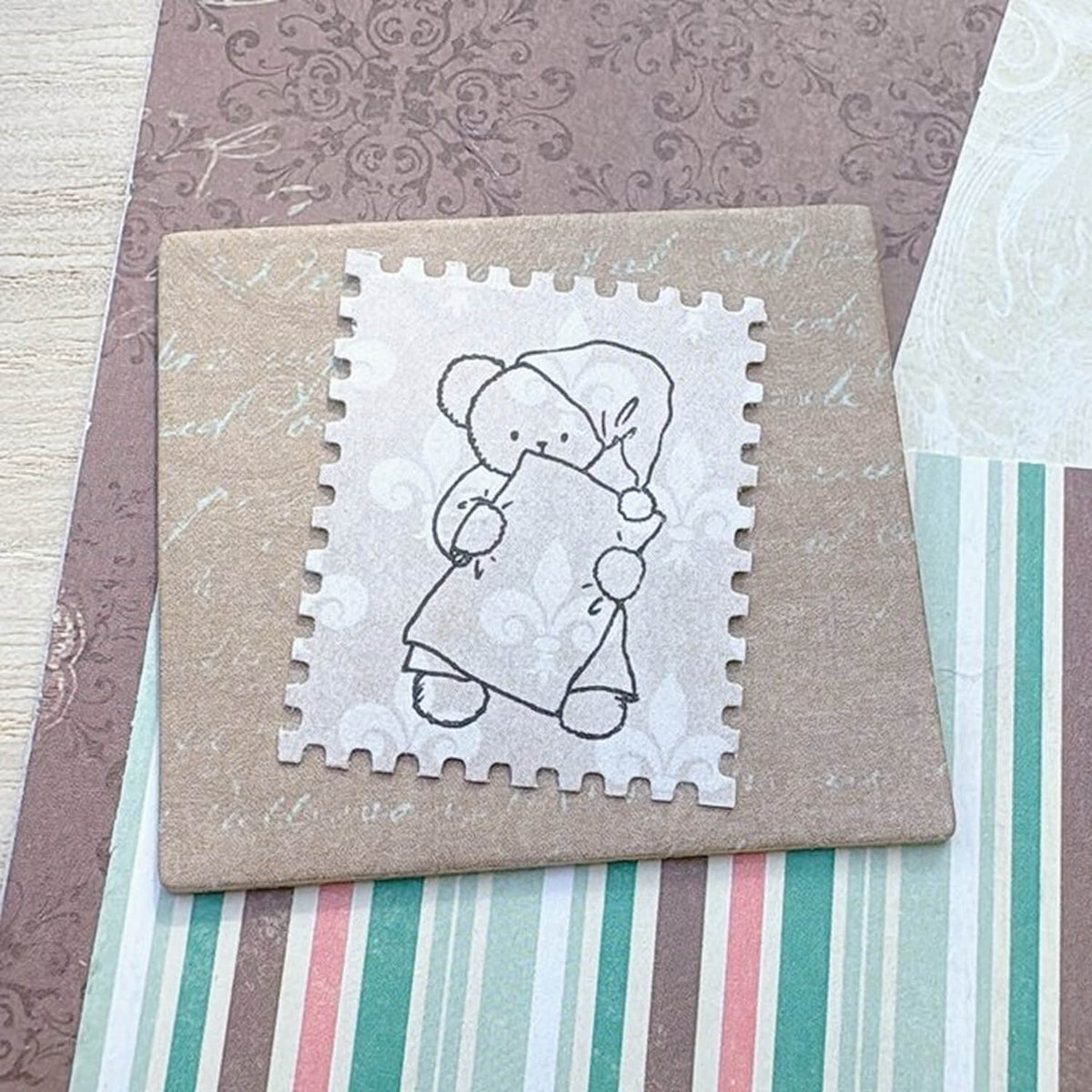 Happy Seed Stamp – Goodnight Teddy Bear