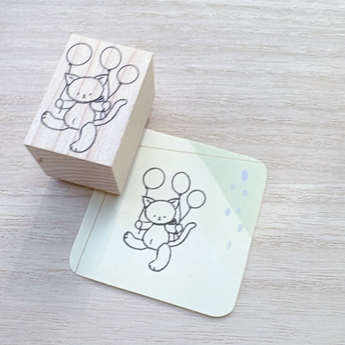 Happy Seed Stamp – Plush Cat Parade