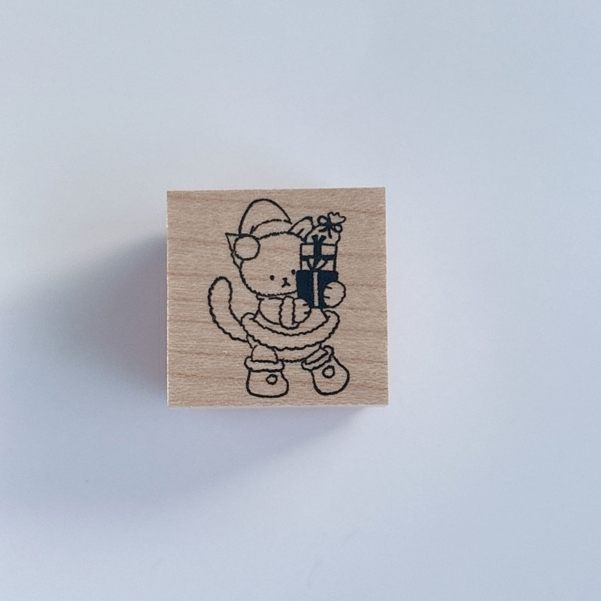 Happy Seed Stamp – Santa Plush Cat