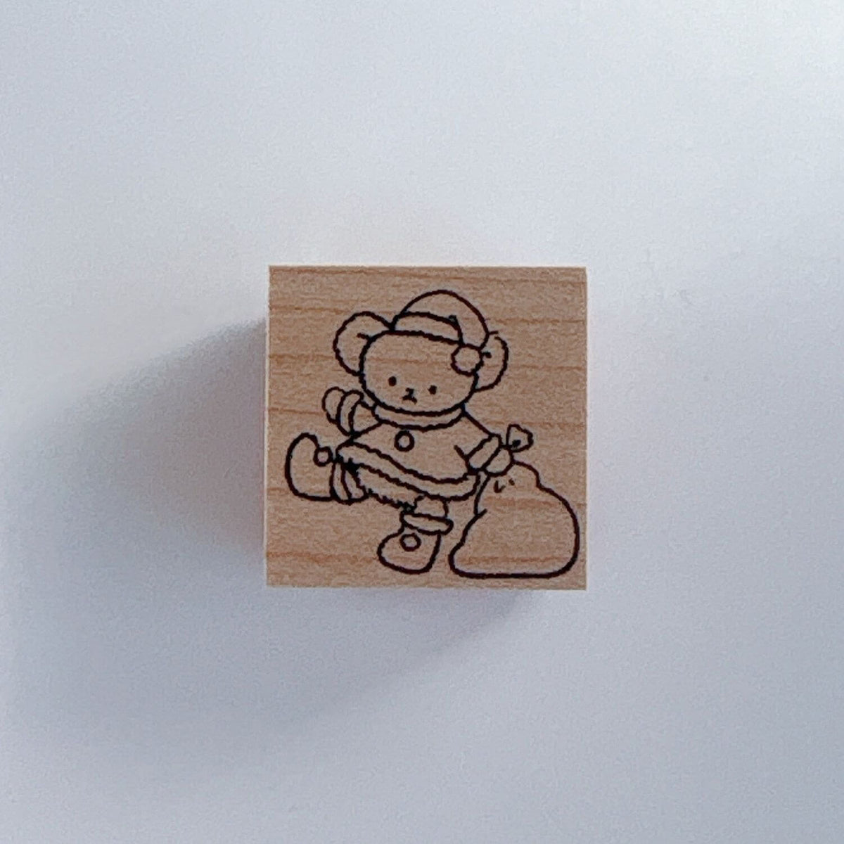 Happy Seed Stamp – Santa Teddy Bear