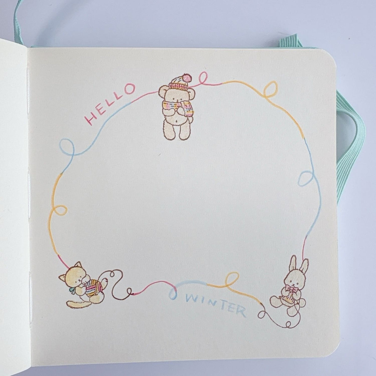 Happy Seed Stamp – Teddy Bear in Knitwear