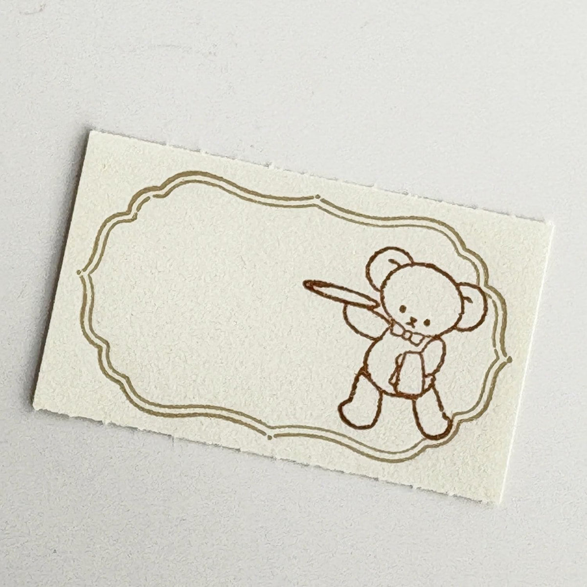Happy Seed Stamp – Waiter Bear