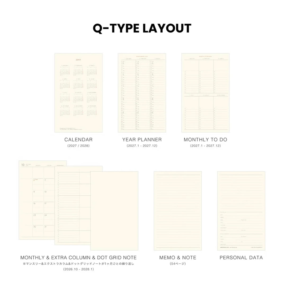 Hightide 2027 Monthly Planner – Aria B6 Slim