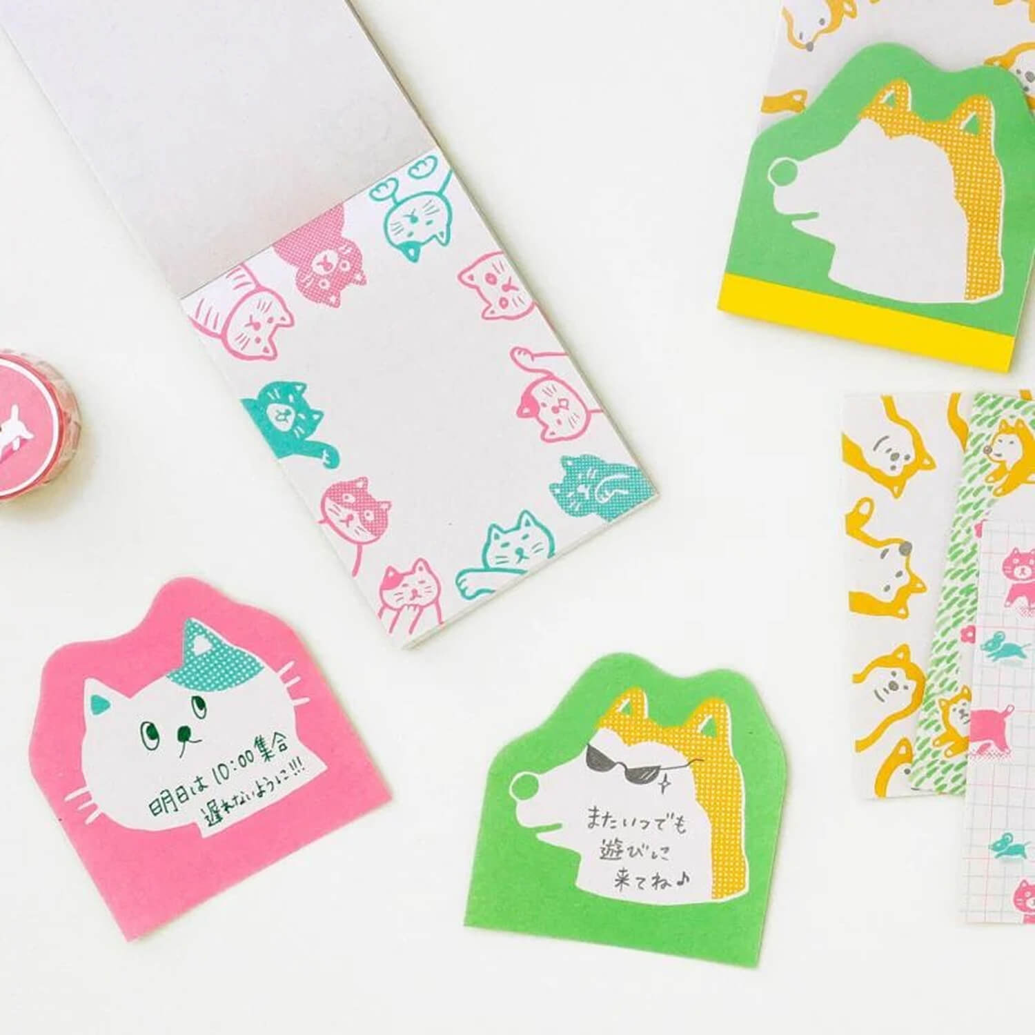 Hightide Penco Retro Memo Pad - Cats