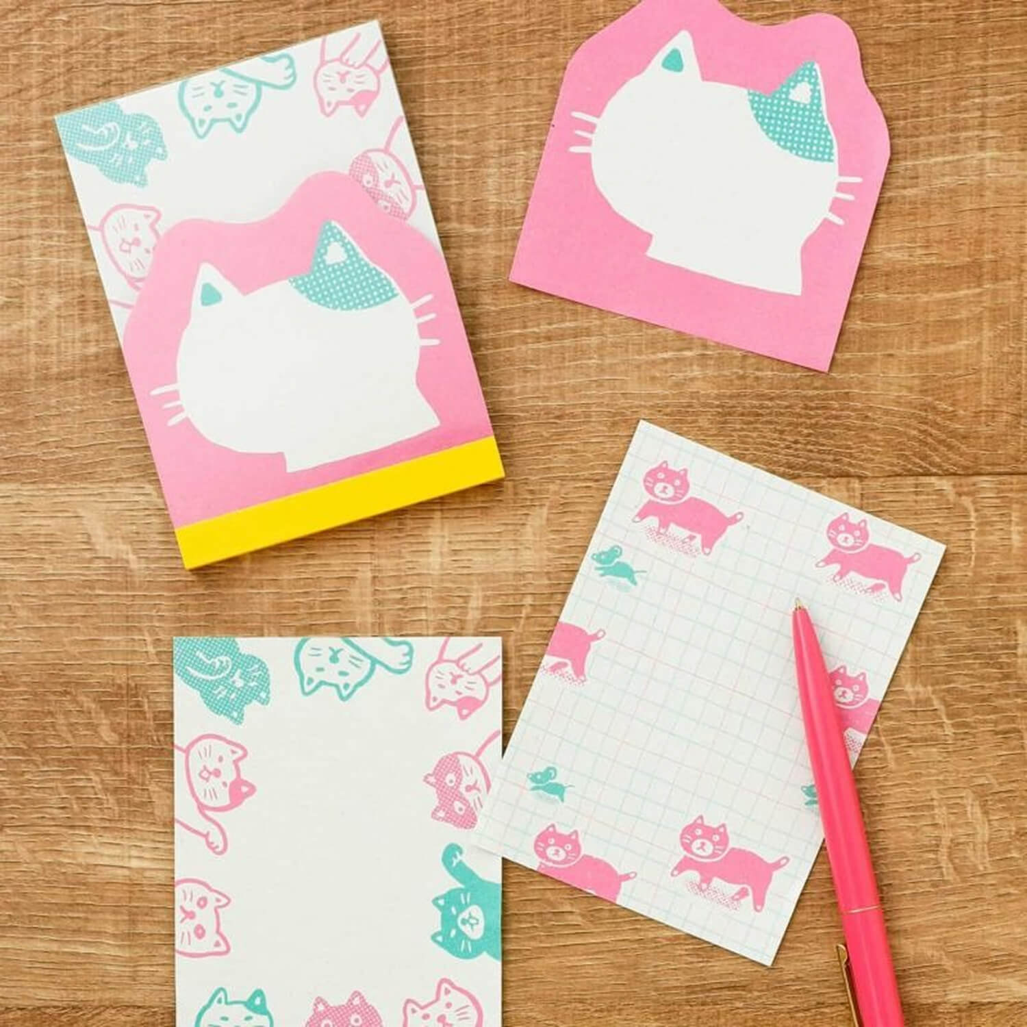 Hightide Penco Retro Memo Pad - Cats