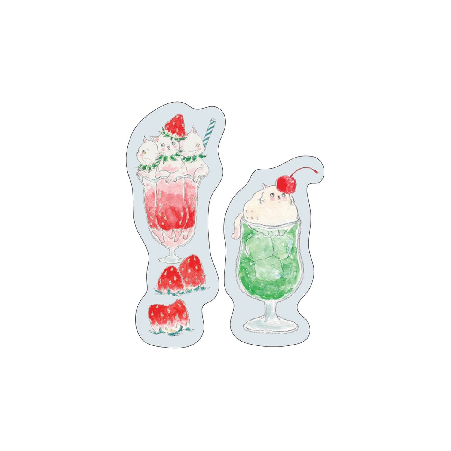 Hisago × Tocoro Comugi Bookmark Sticky Notes – Fizzy Soda Cat – Nagi