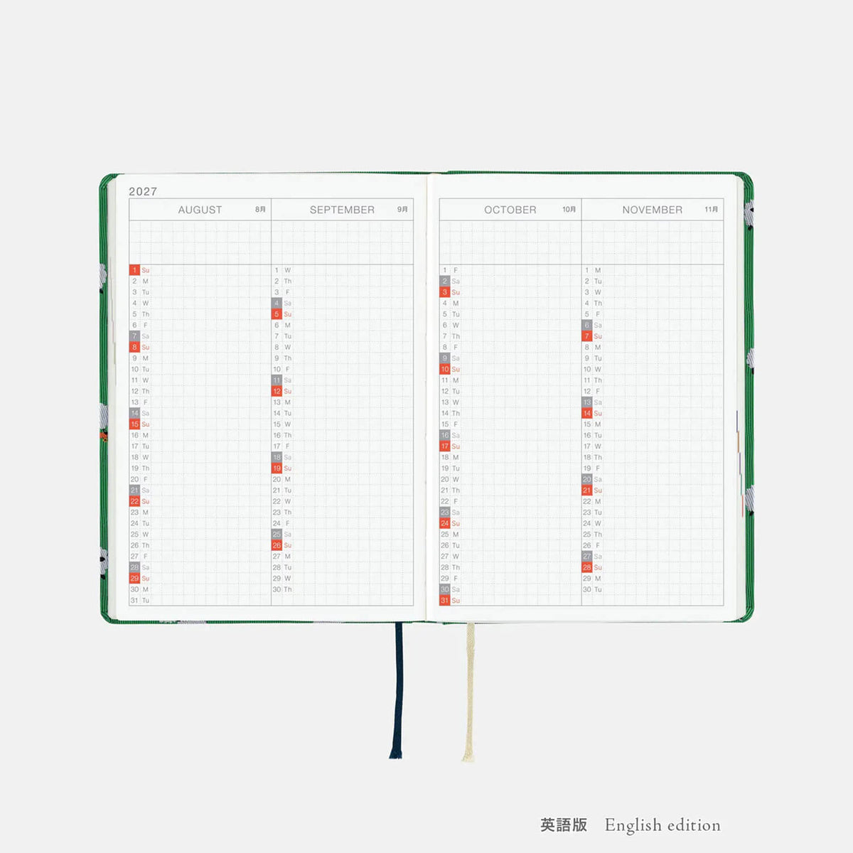 Hobonichi Techo 2027 HON A6 Bow &amp; Tie - Sheep Sheep Sheep