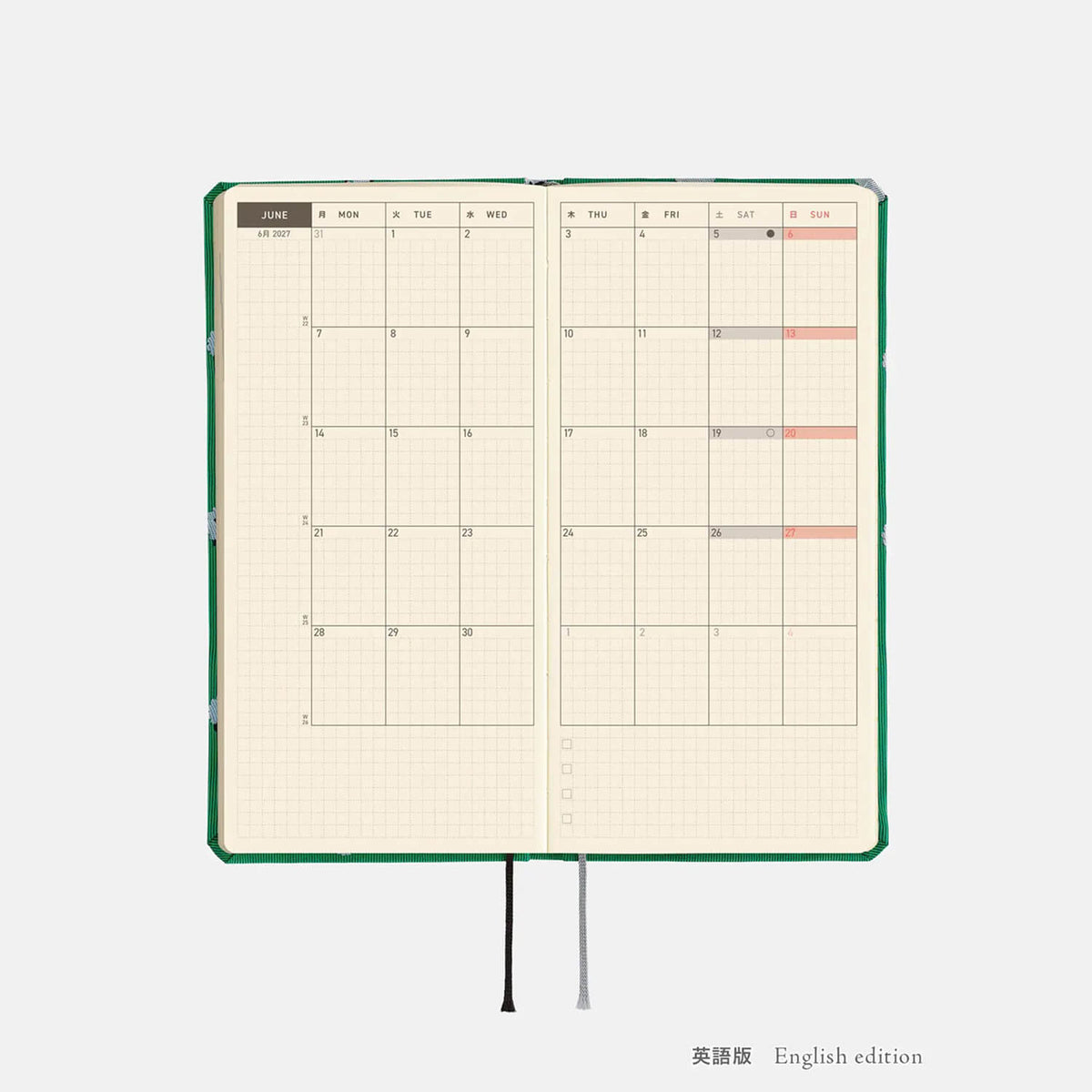 Hobonichi Techo 2027 Weeks Bow &amp; Tie - Sheep Sheep Sheep