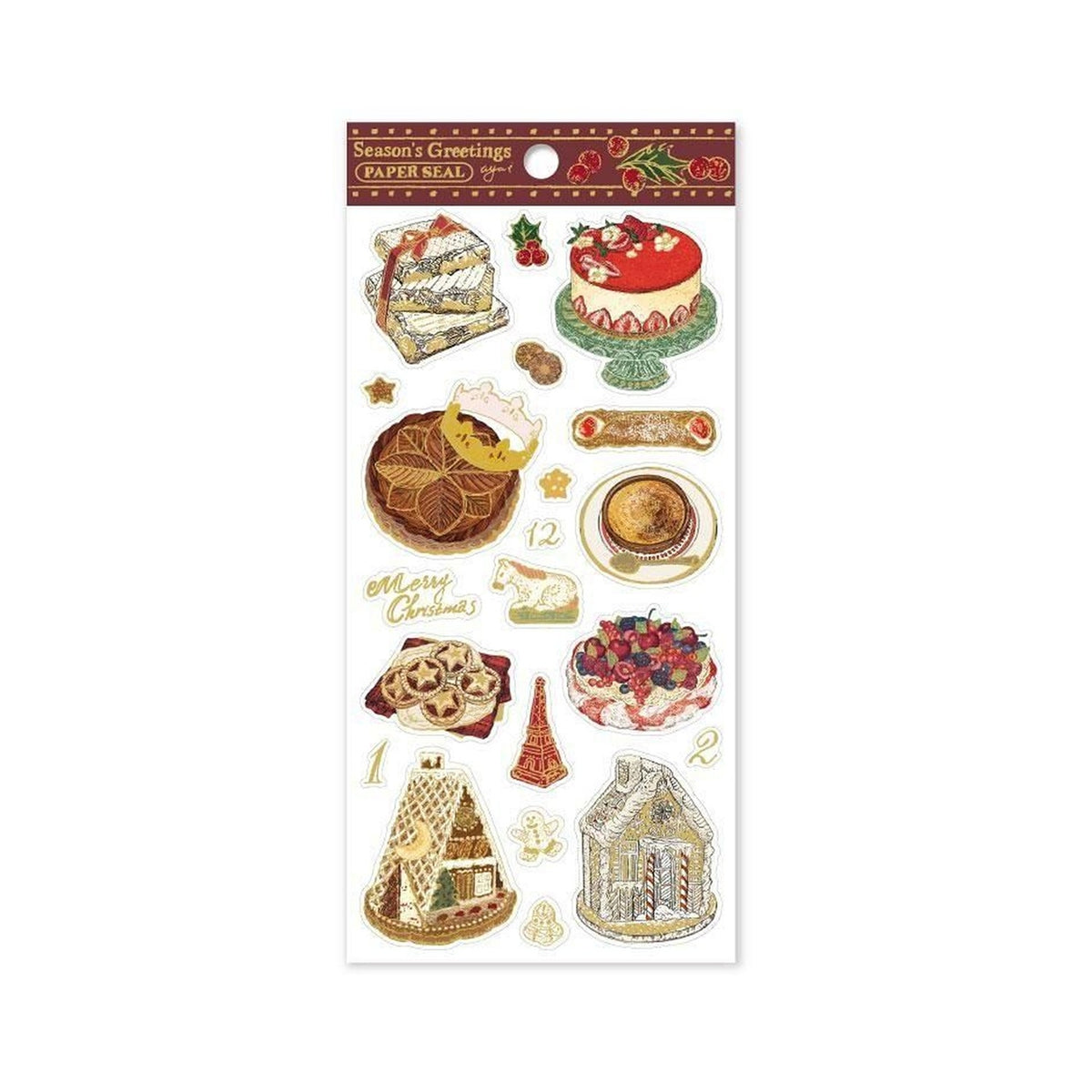 Inoue Aya Christmas Cotton Sticker Sheet – Christmas