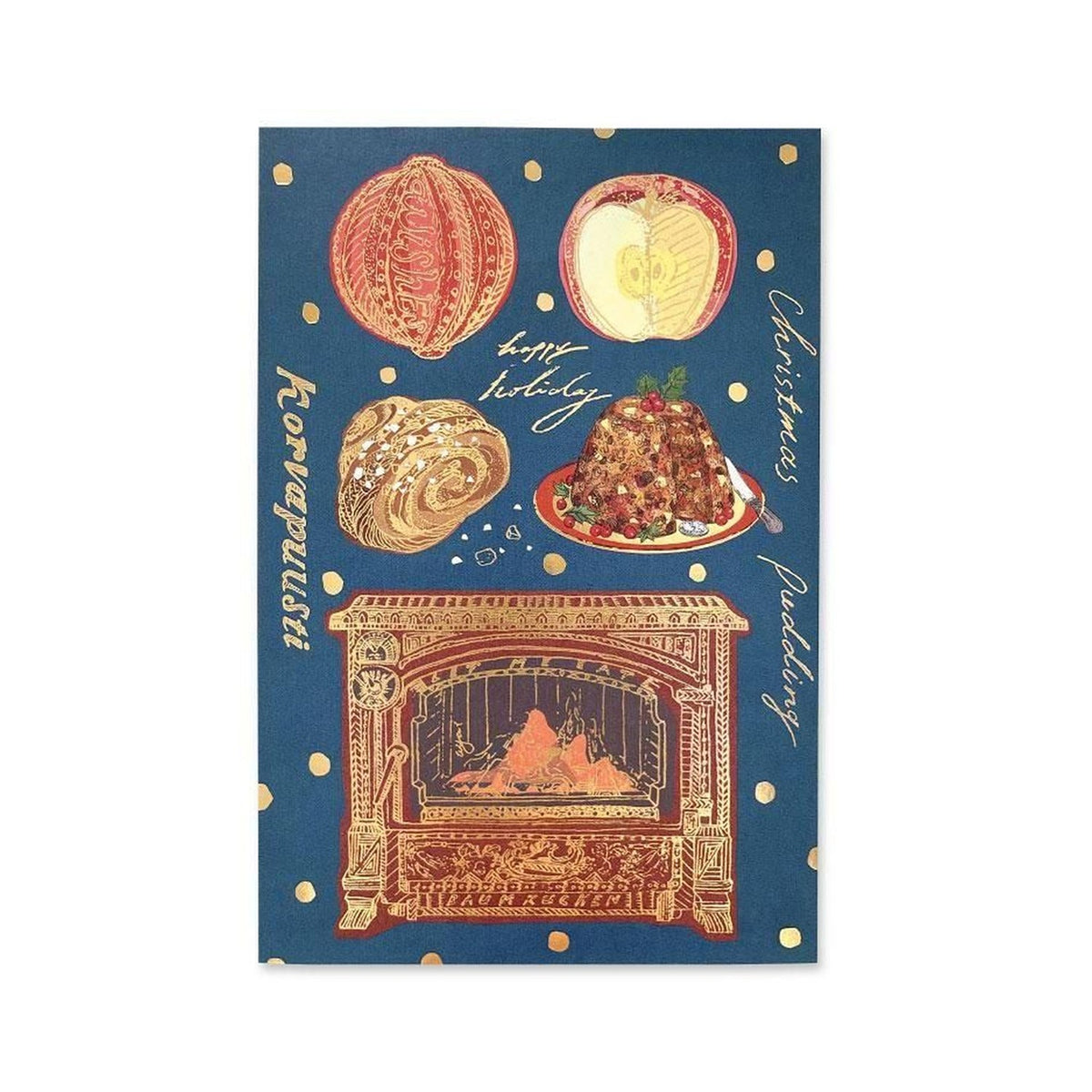 Inoue Aya Christmas Postcard – Fireplace