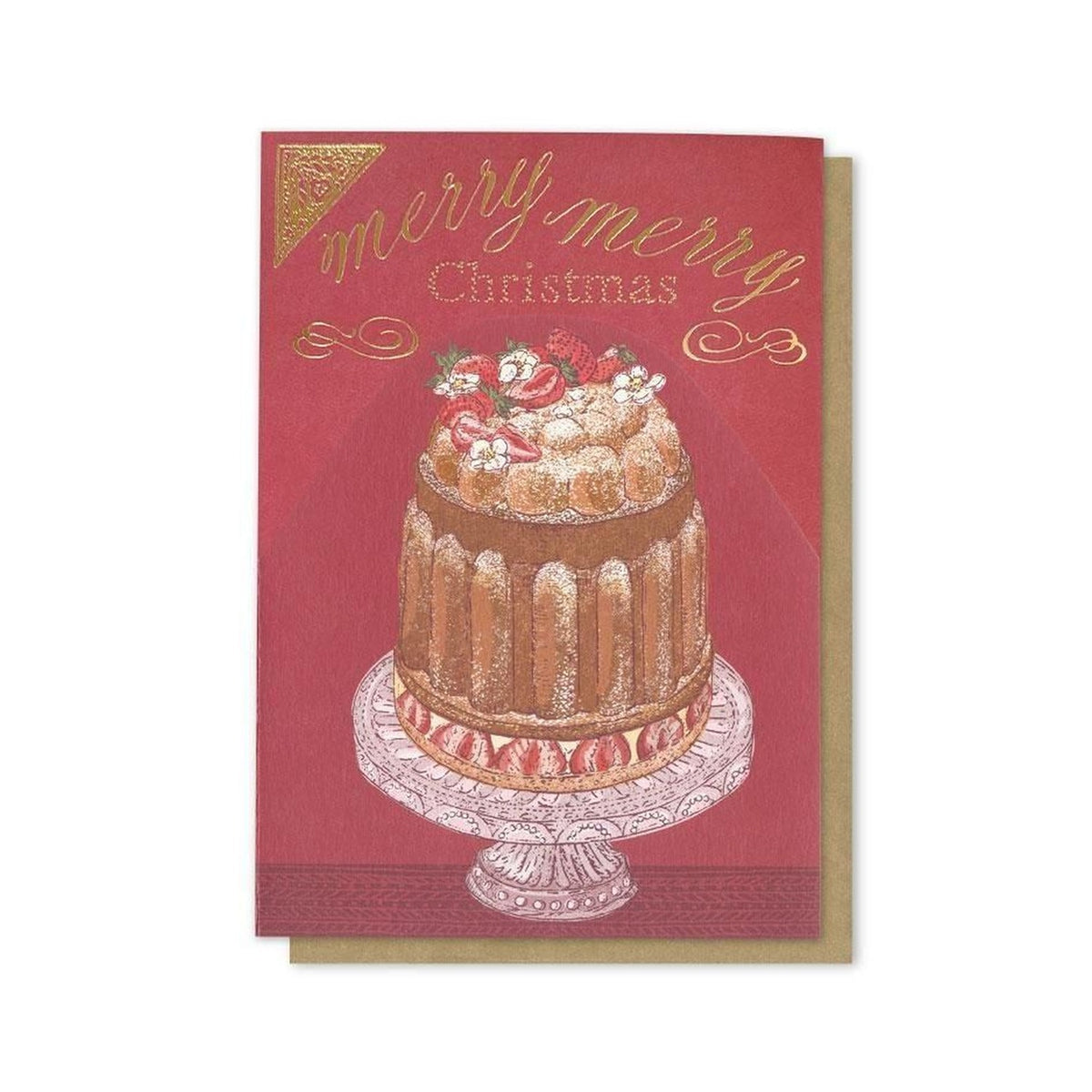 Inoue Aya Christmas Trifold Card – Cake