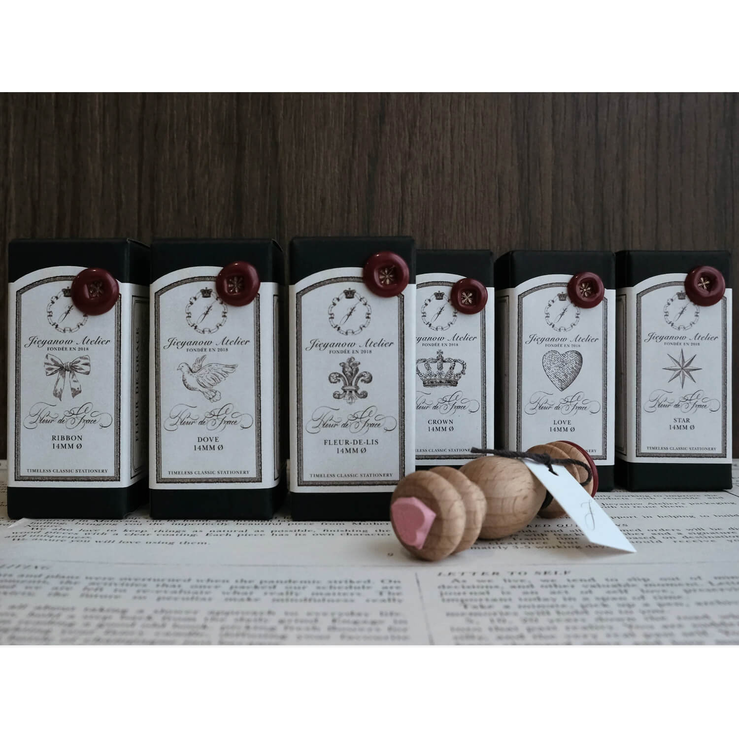 Jieyanow Atelier Fleur de Grace Rubber Stamp