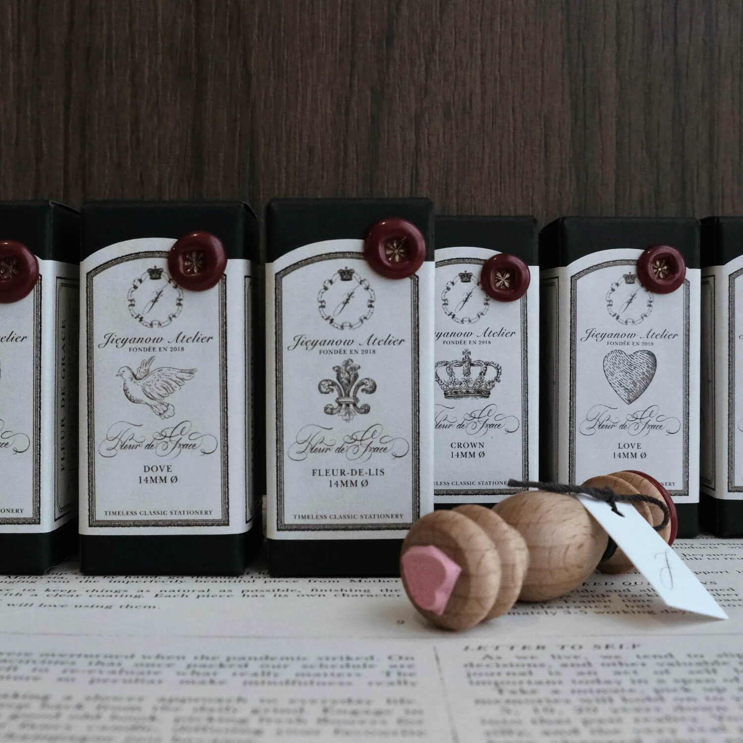 Jieyanow Atelier Fleur de Grace Rubber Stamp