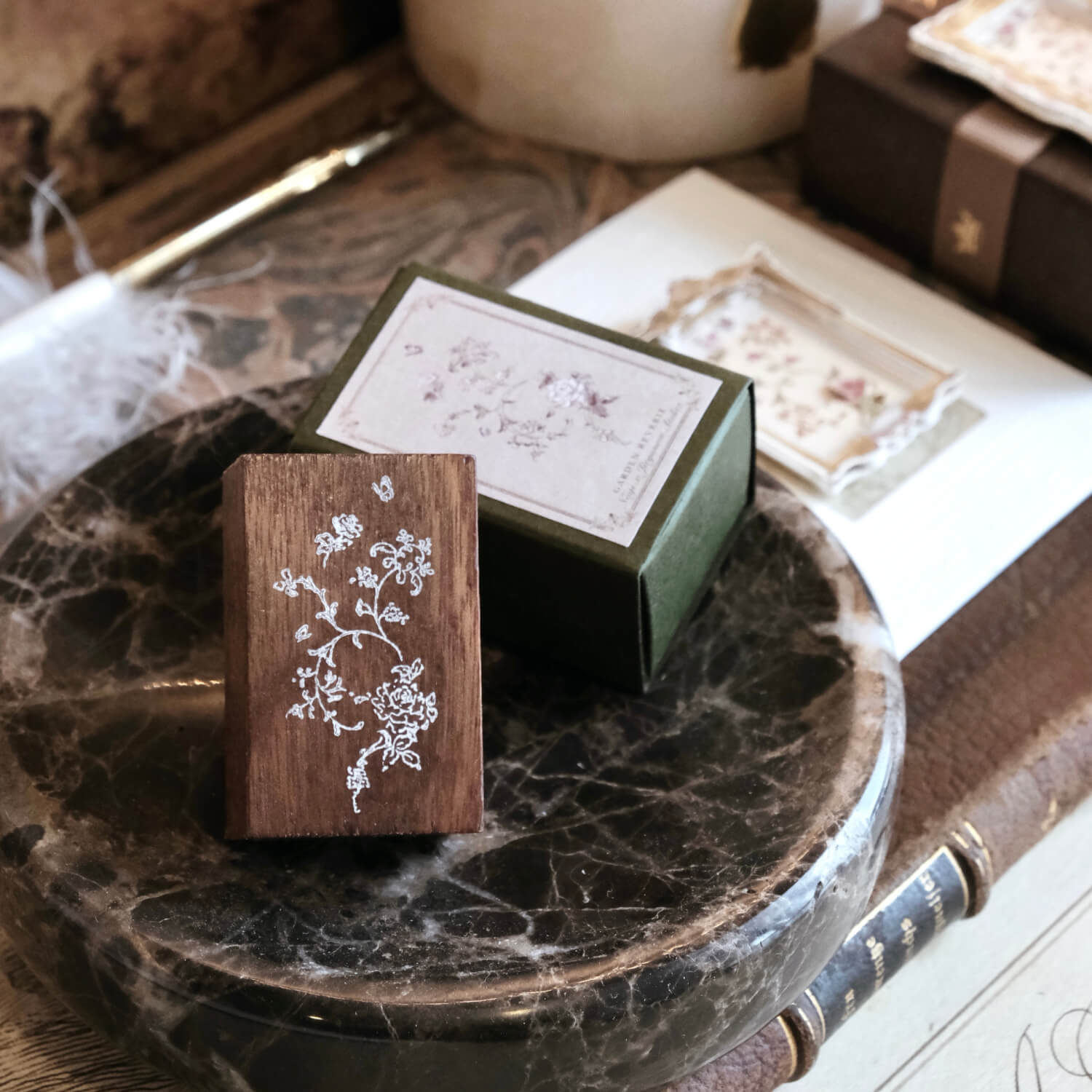 Jieyanow Atelier x Nagi Wood Stamp – Garden Reverie
