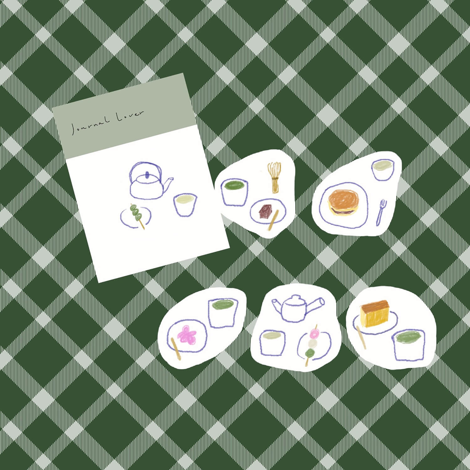 Journal Lover Flake Stickers – I Love Tea