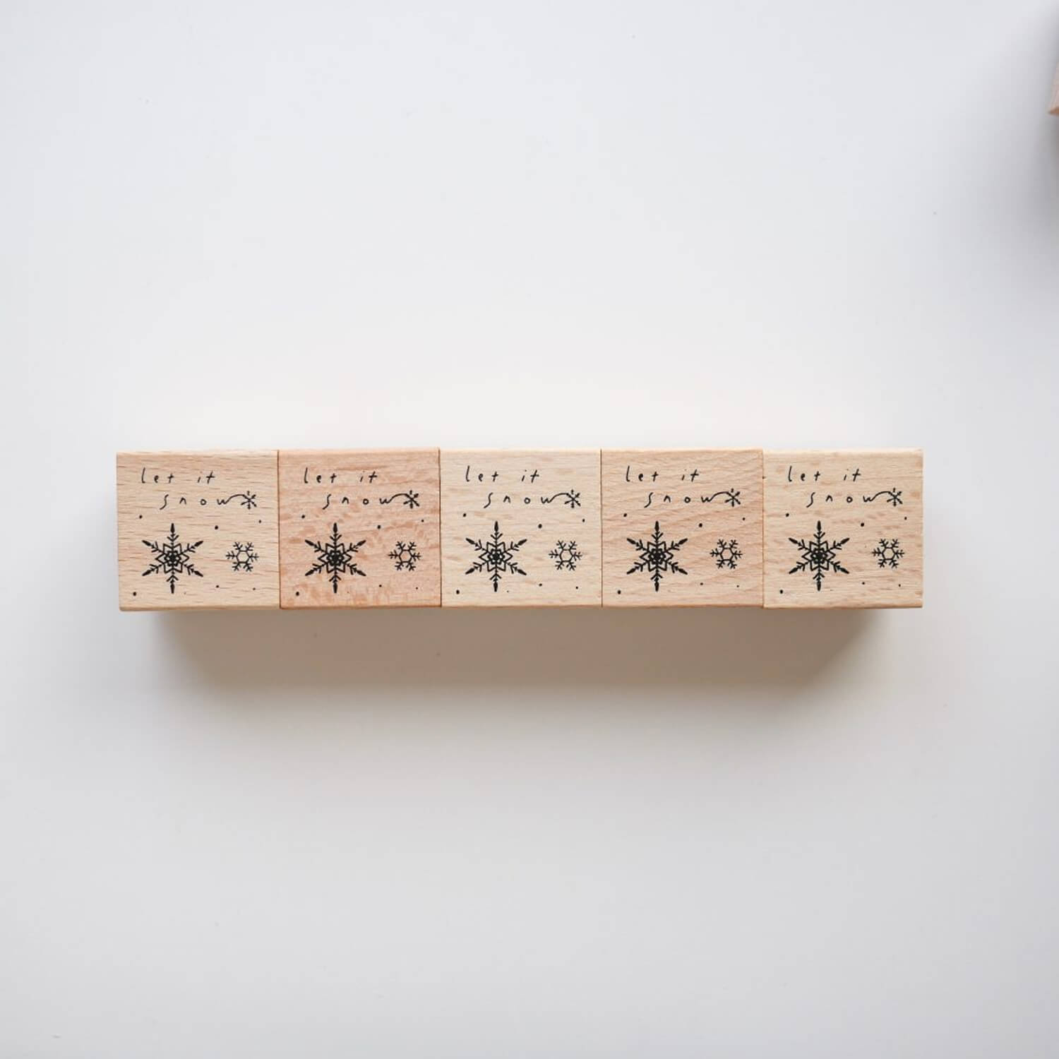 Journal Lover Rubber Stamp – Let It Snow