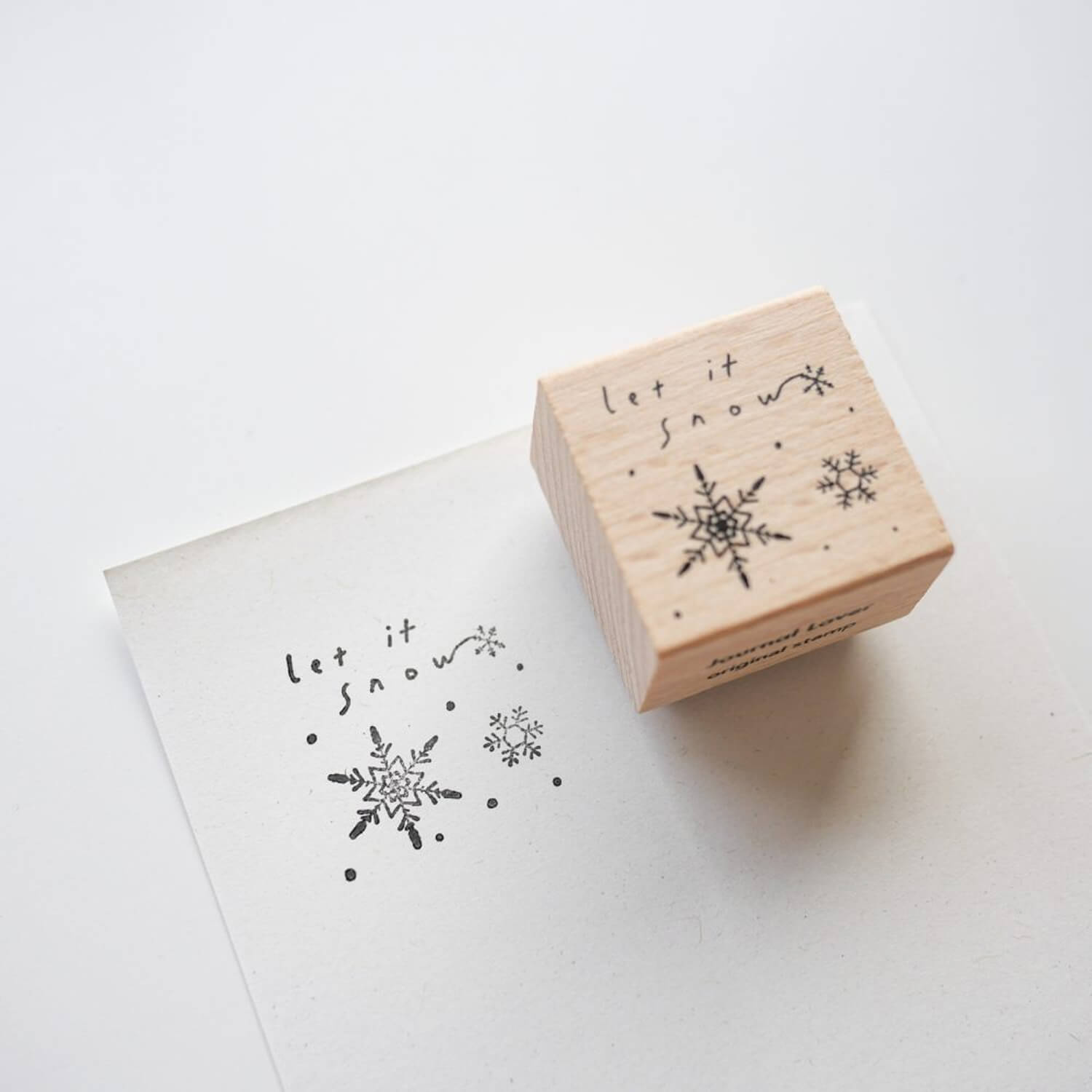 Journal Lover Rubber Stamp – Let It Snow