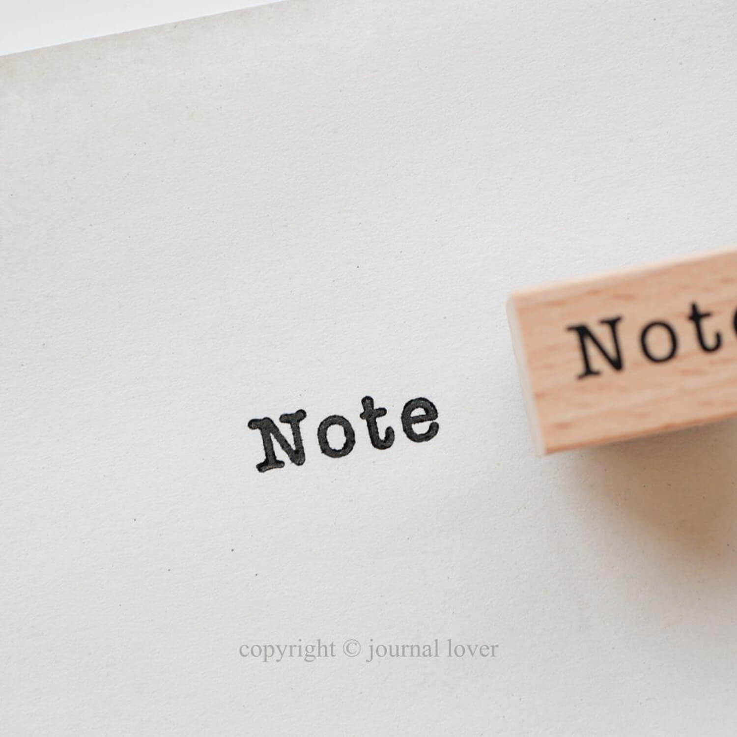 Journal Lover Rubber Stamp – Note