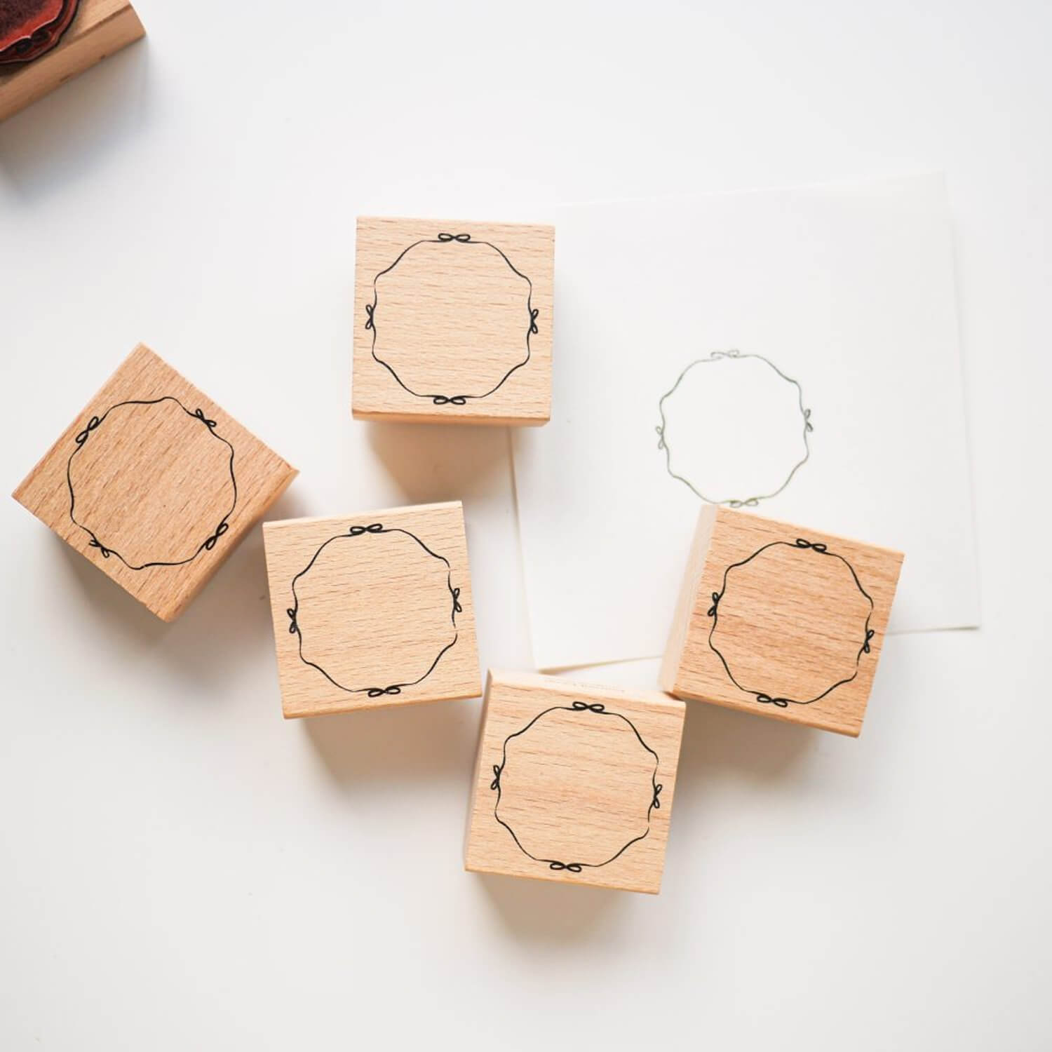 Journal Lover Rubber Stamp – Ribbon Frame
