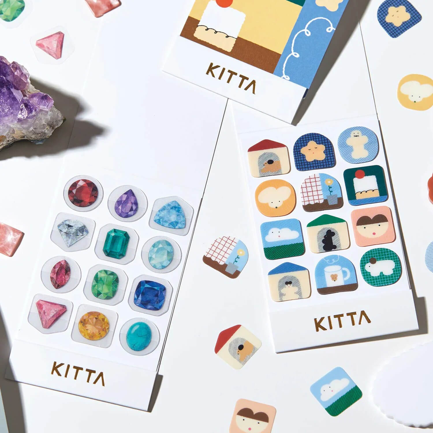 KITTA Clear Icon Stickers - Birthstones
