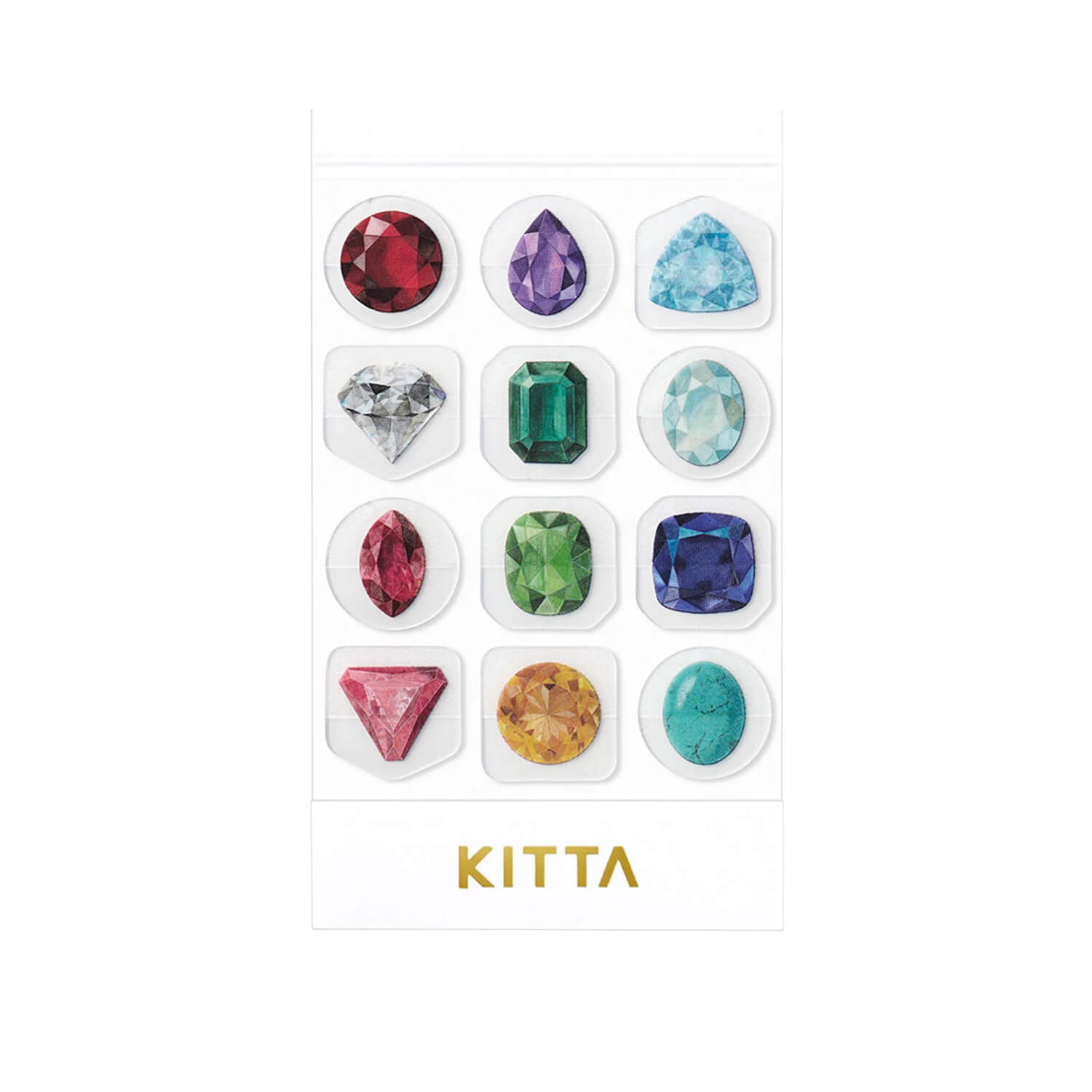 KITTA Clear Icon Stickers - Birthstones