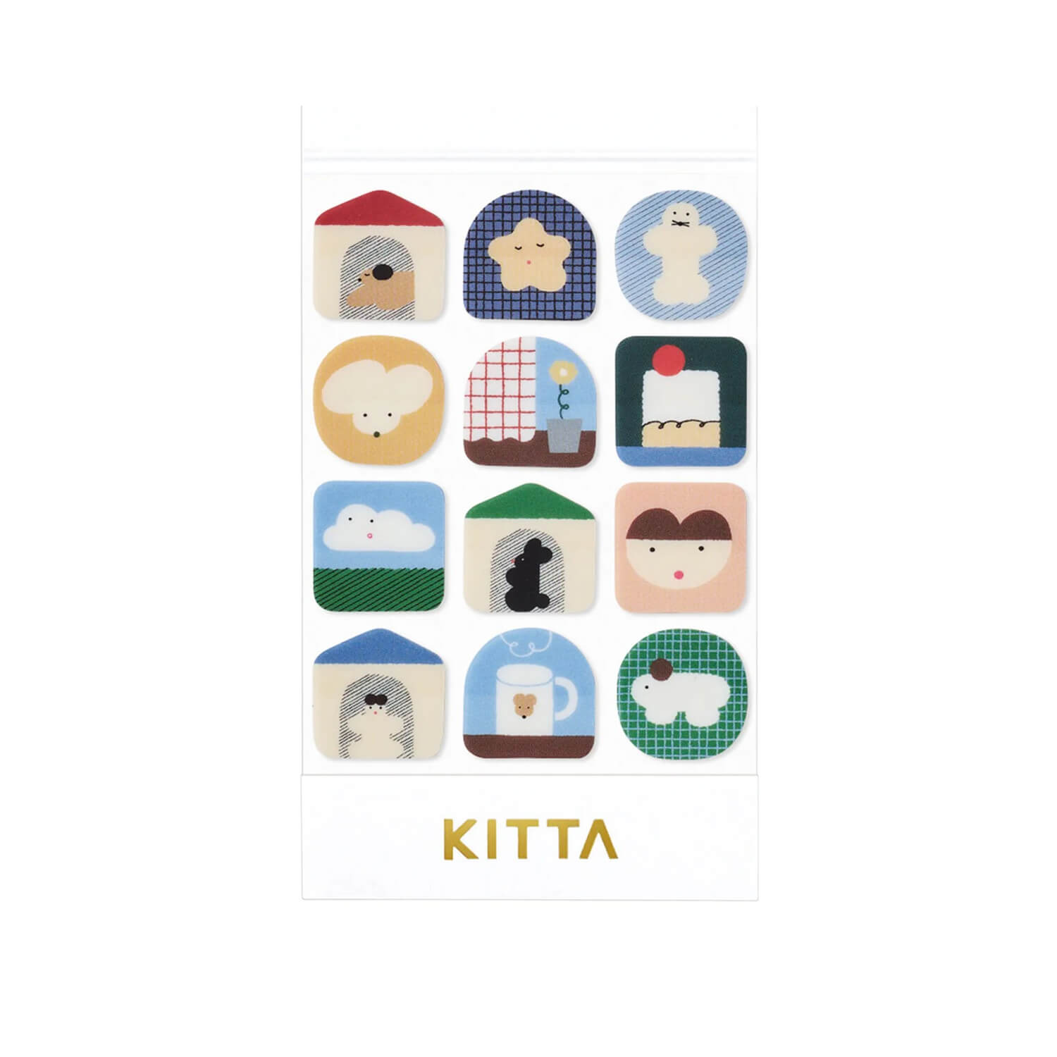 KITTA Clear Icon Stickers - Home