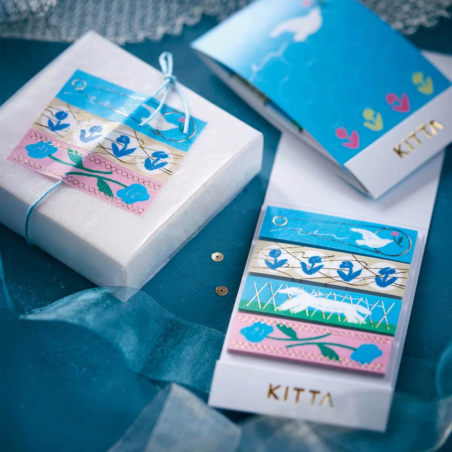 KITTA Gold Foil Compact Washi Tape - Waltz