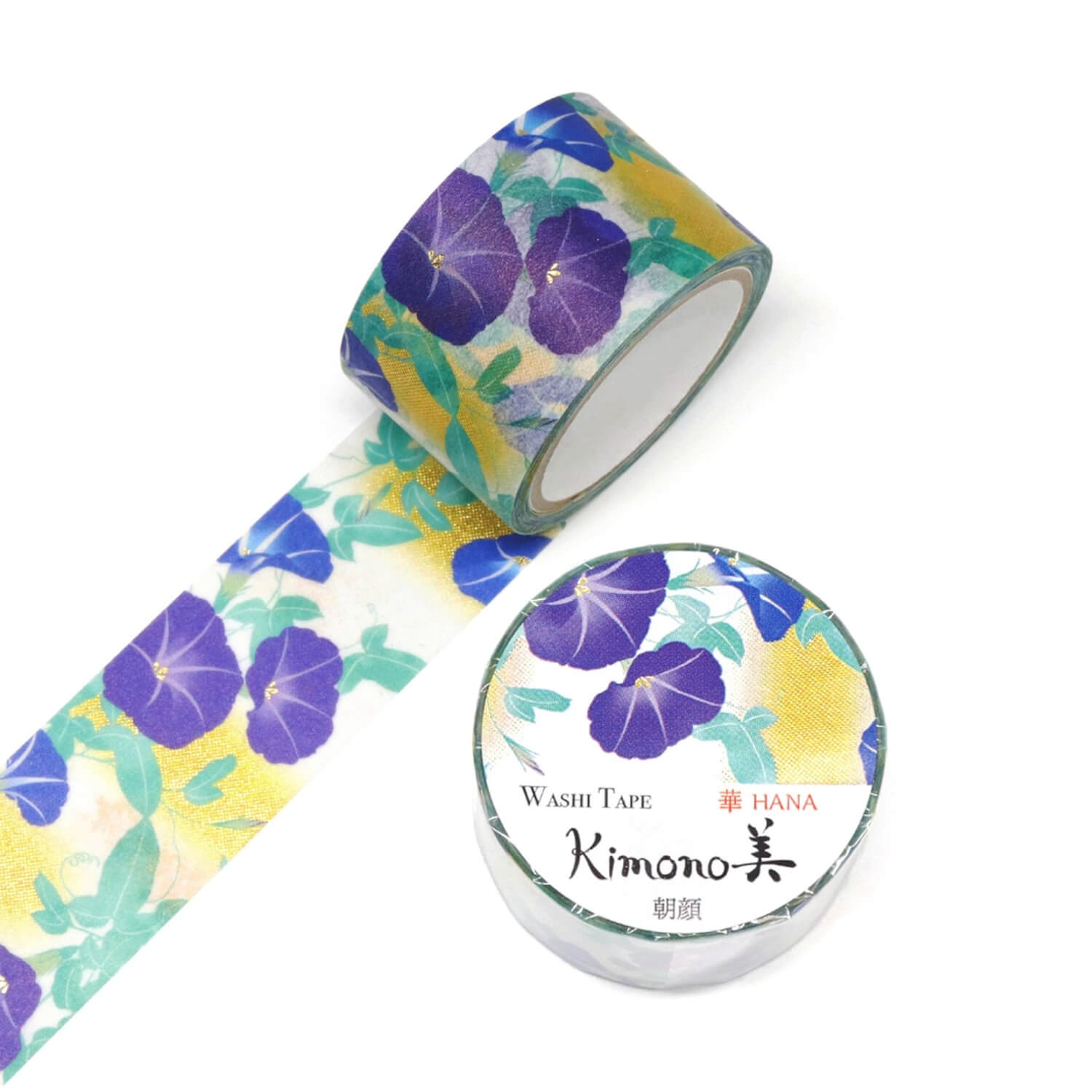 Kamiiso Kimono Beauty Foil Washi Tape - Morning Glory