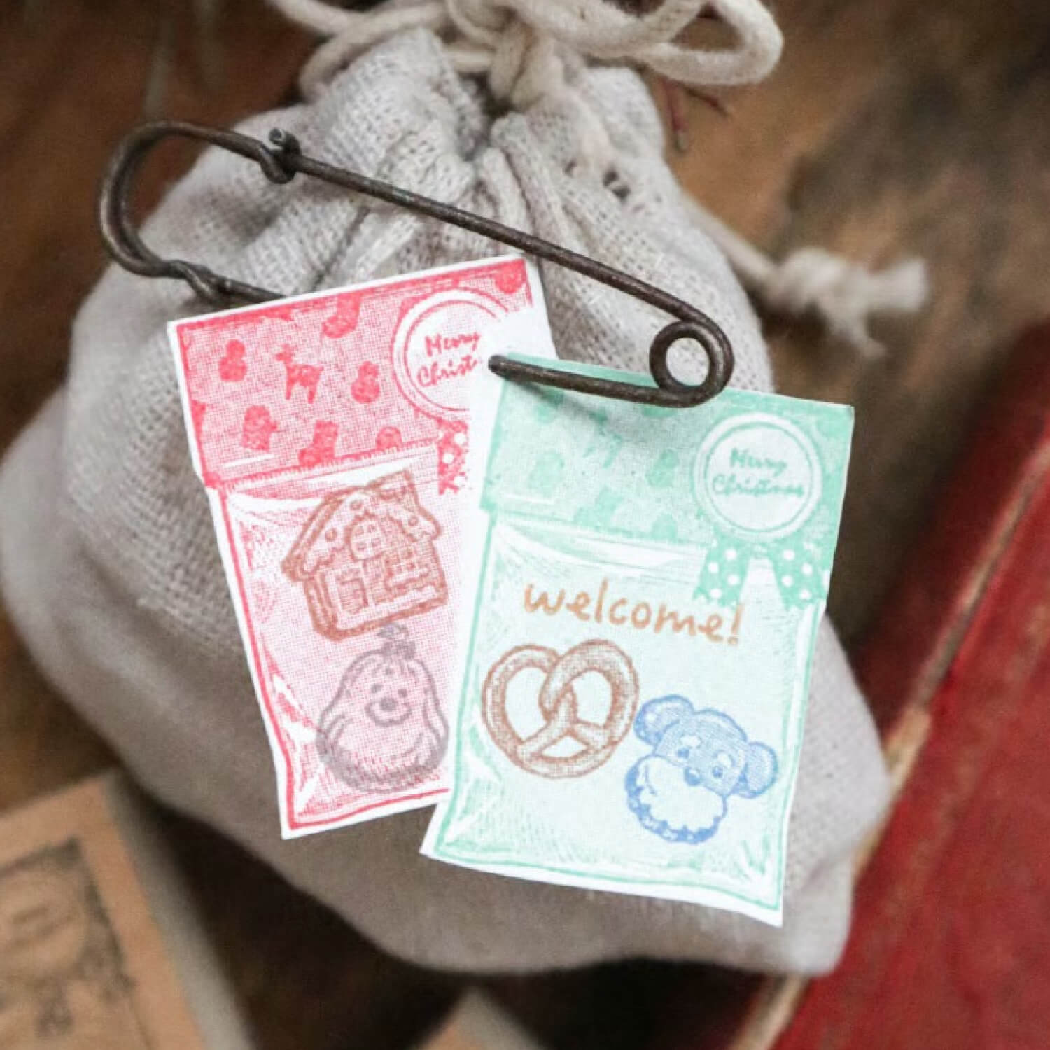 Keibunsha Tone Stamp – Christmas Bag