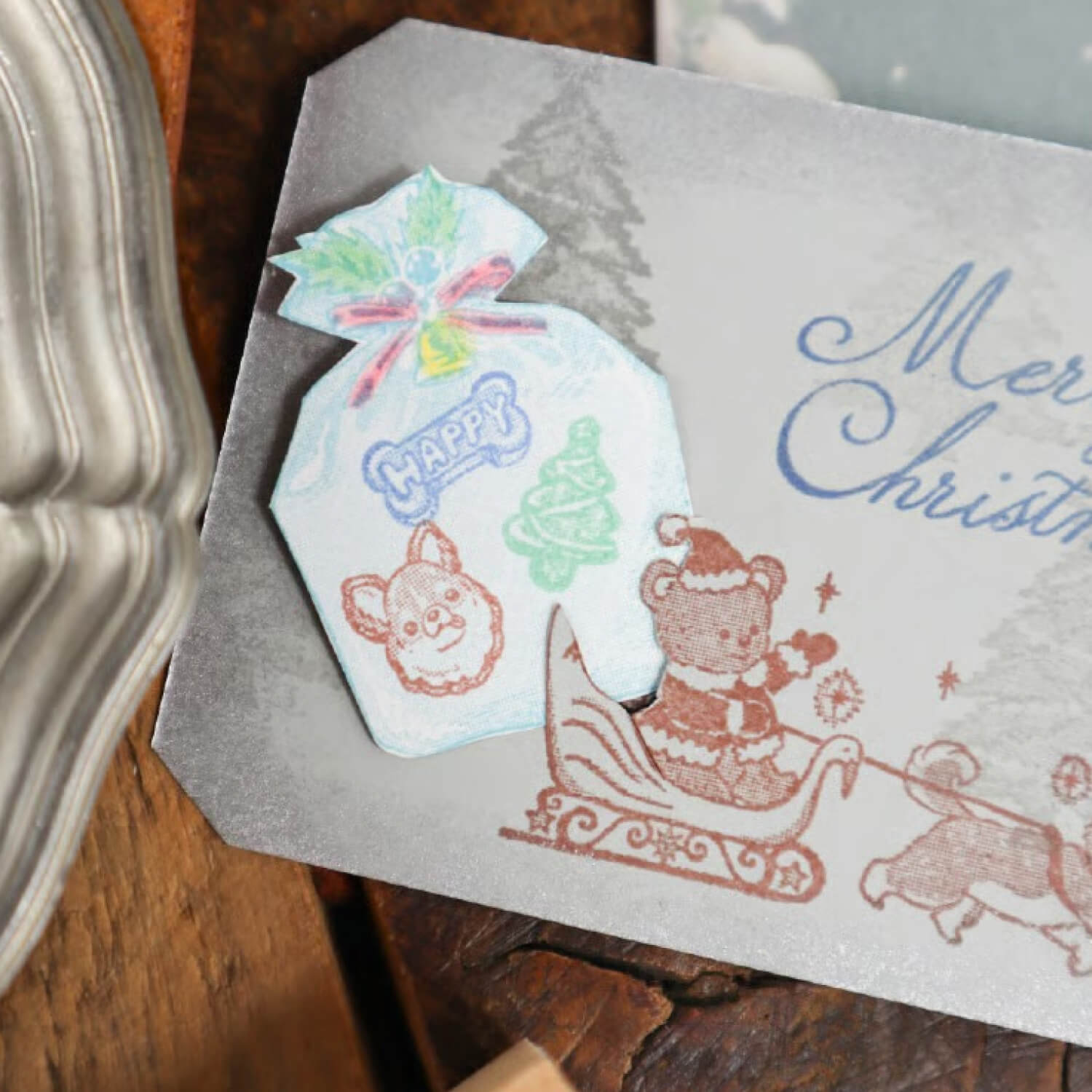 Keibunsha Tone Stamp – Christmas Bag