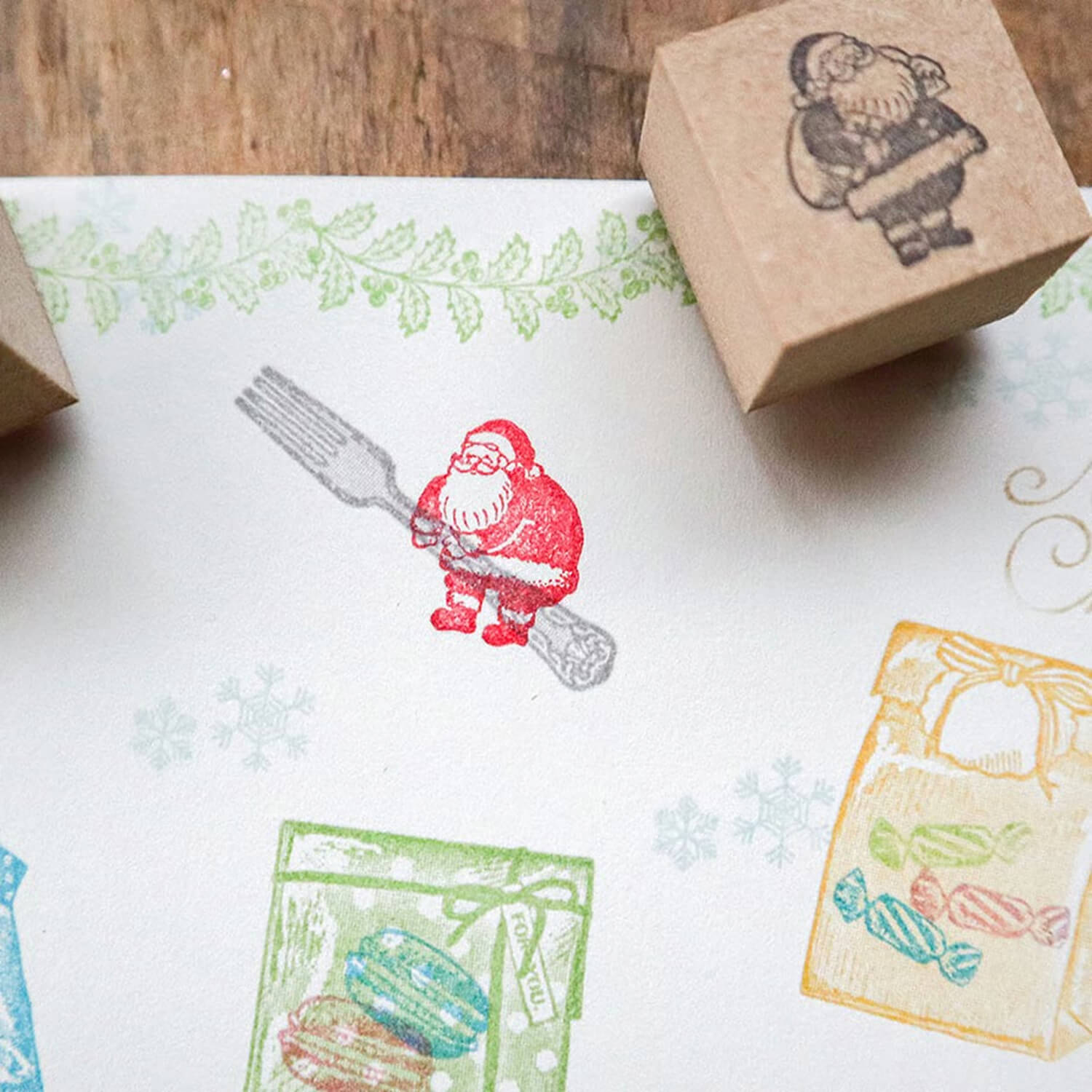 Keibunsha Stamp – Santa (Stand)