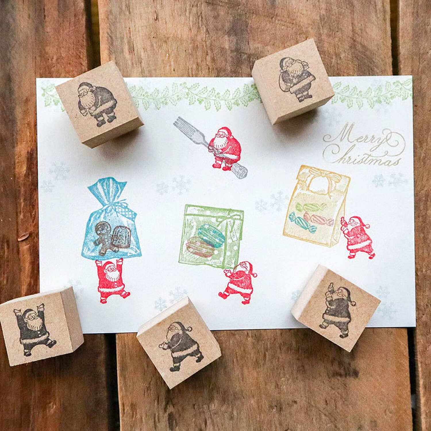 Keibunsha Stamp – Santa (Stand)