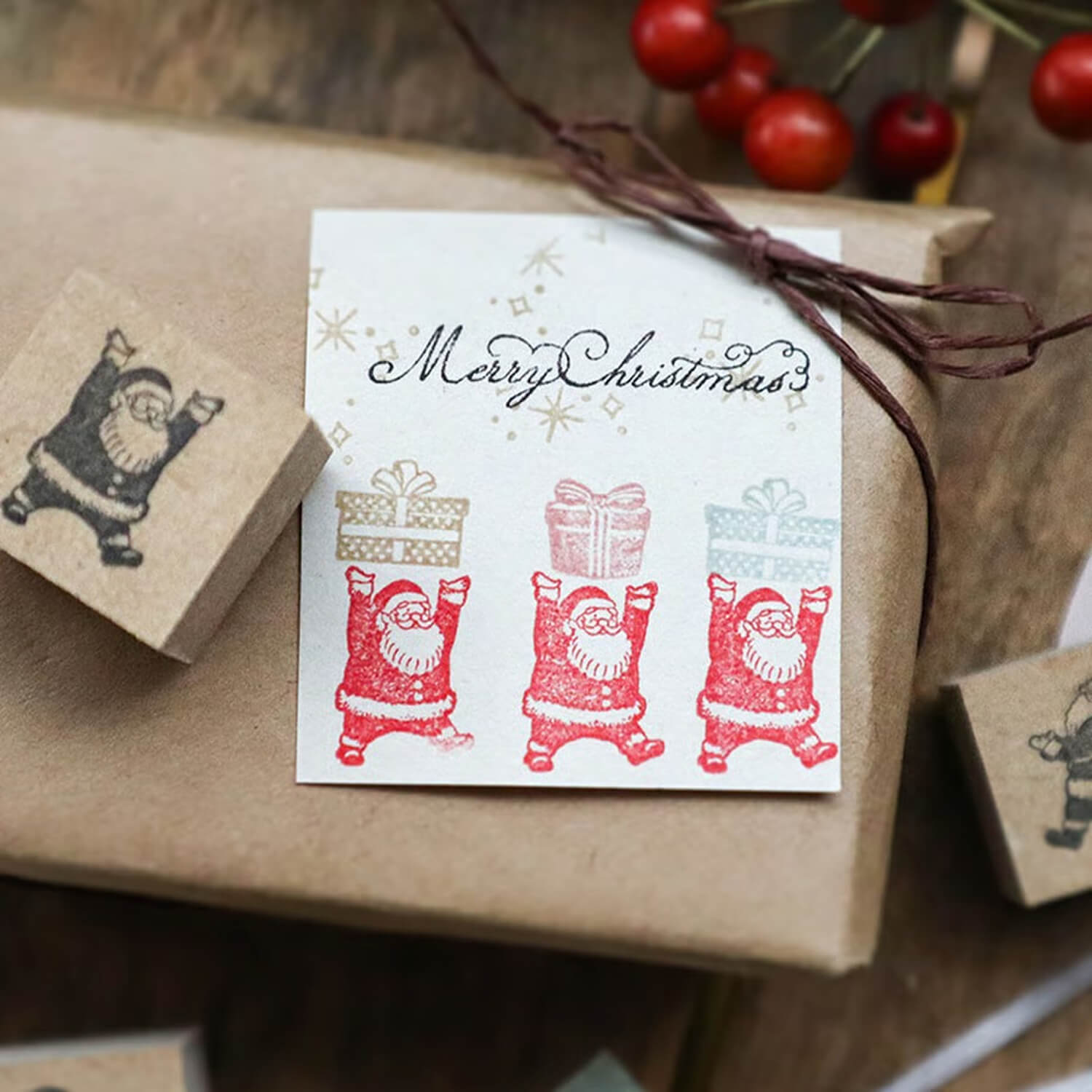 Keibunsha Stamp – Santa (Stand)