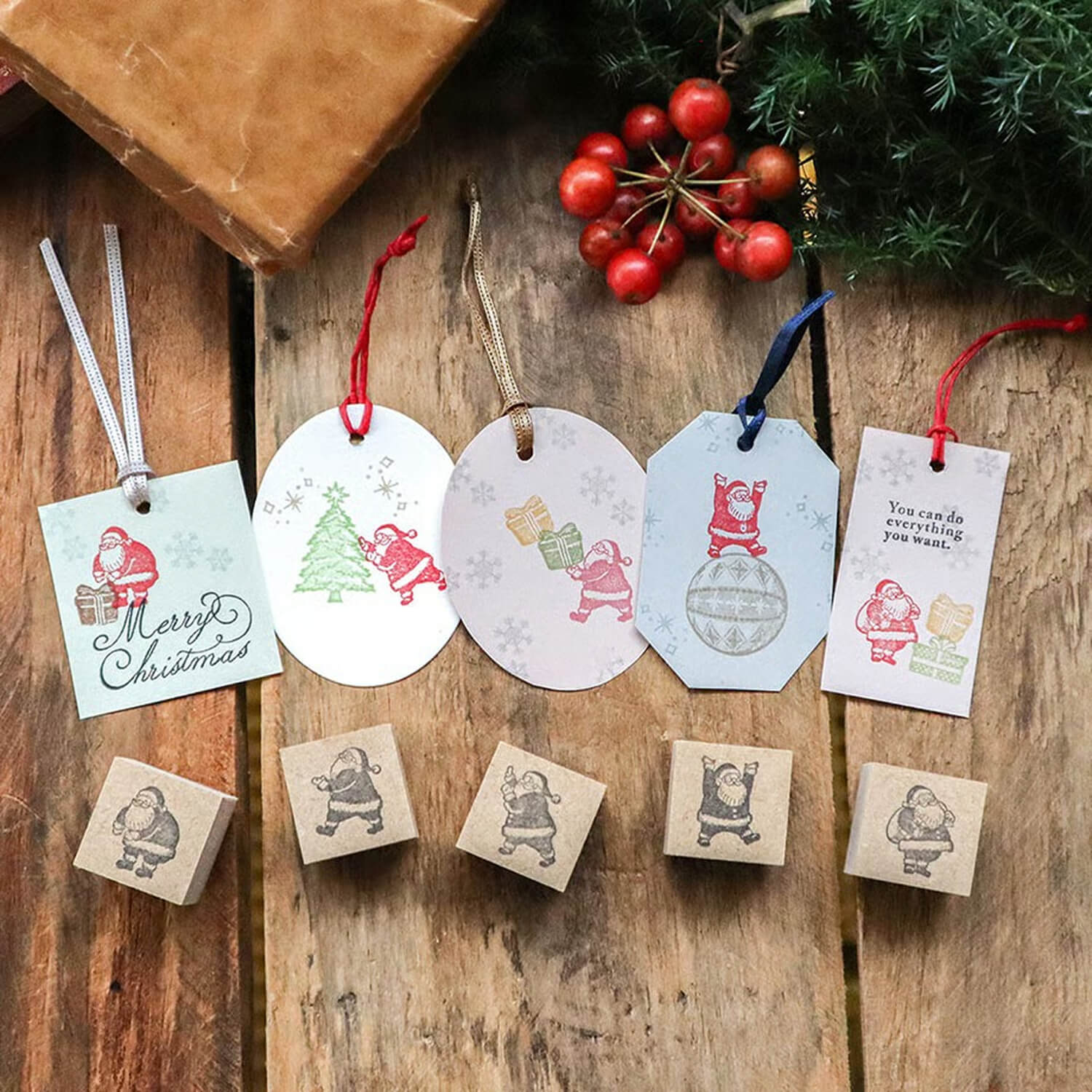 Keibunsha Stamp – Santa (Stand)