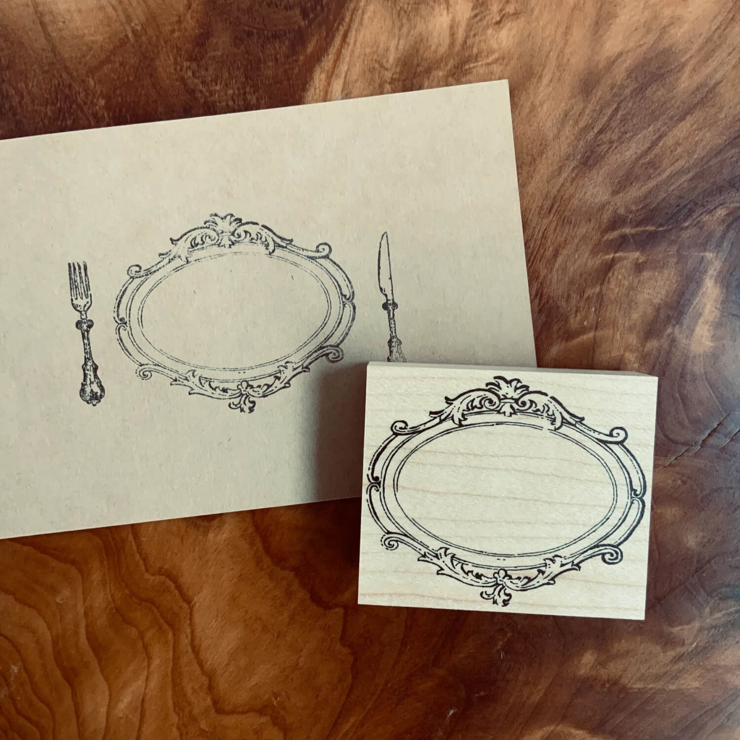 Keiko Endo Rubber Stamp - Vintage Frame